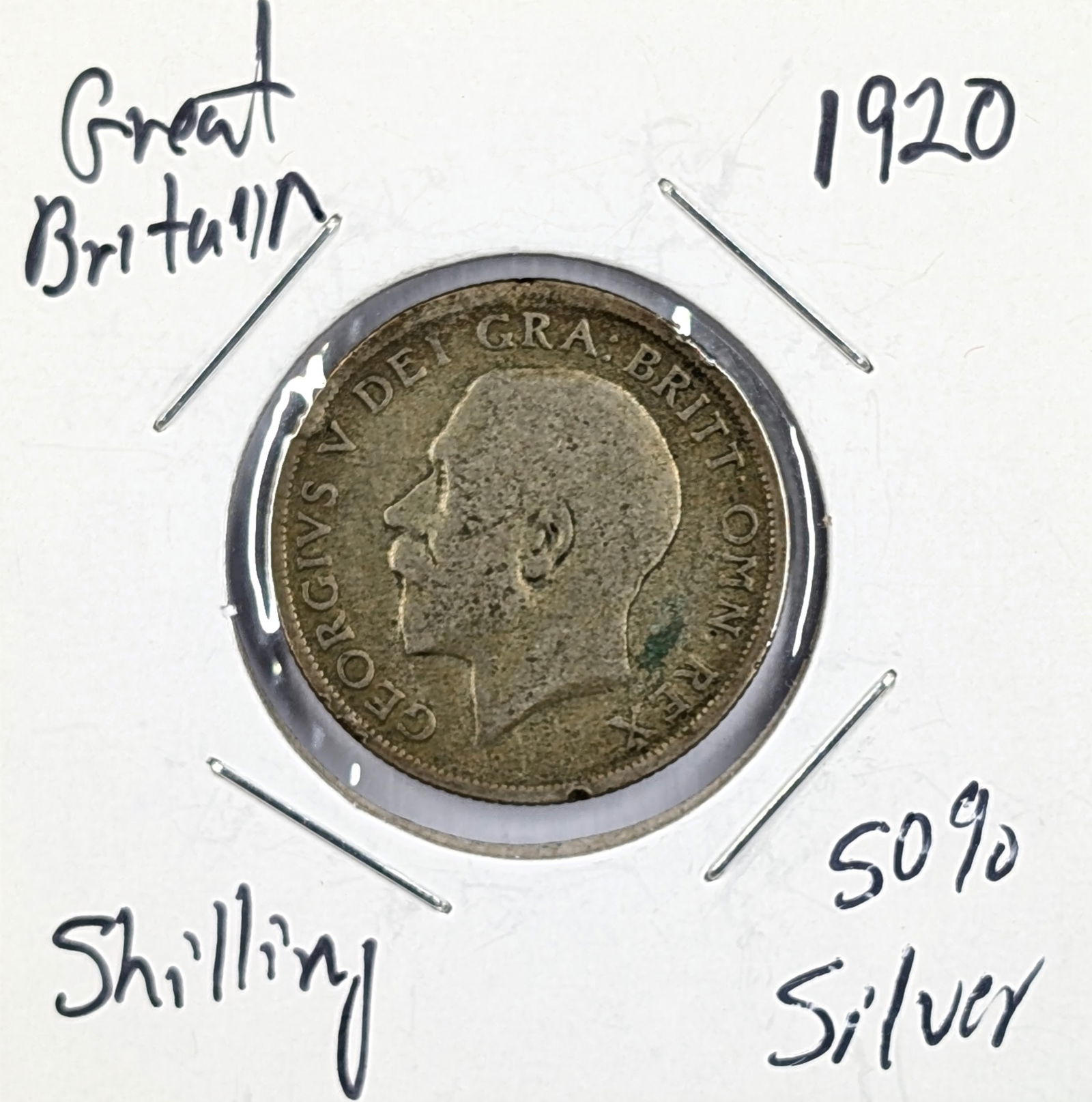 1920 Silver Great Britain 1 Shilling (1 of 2)