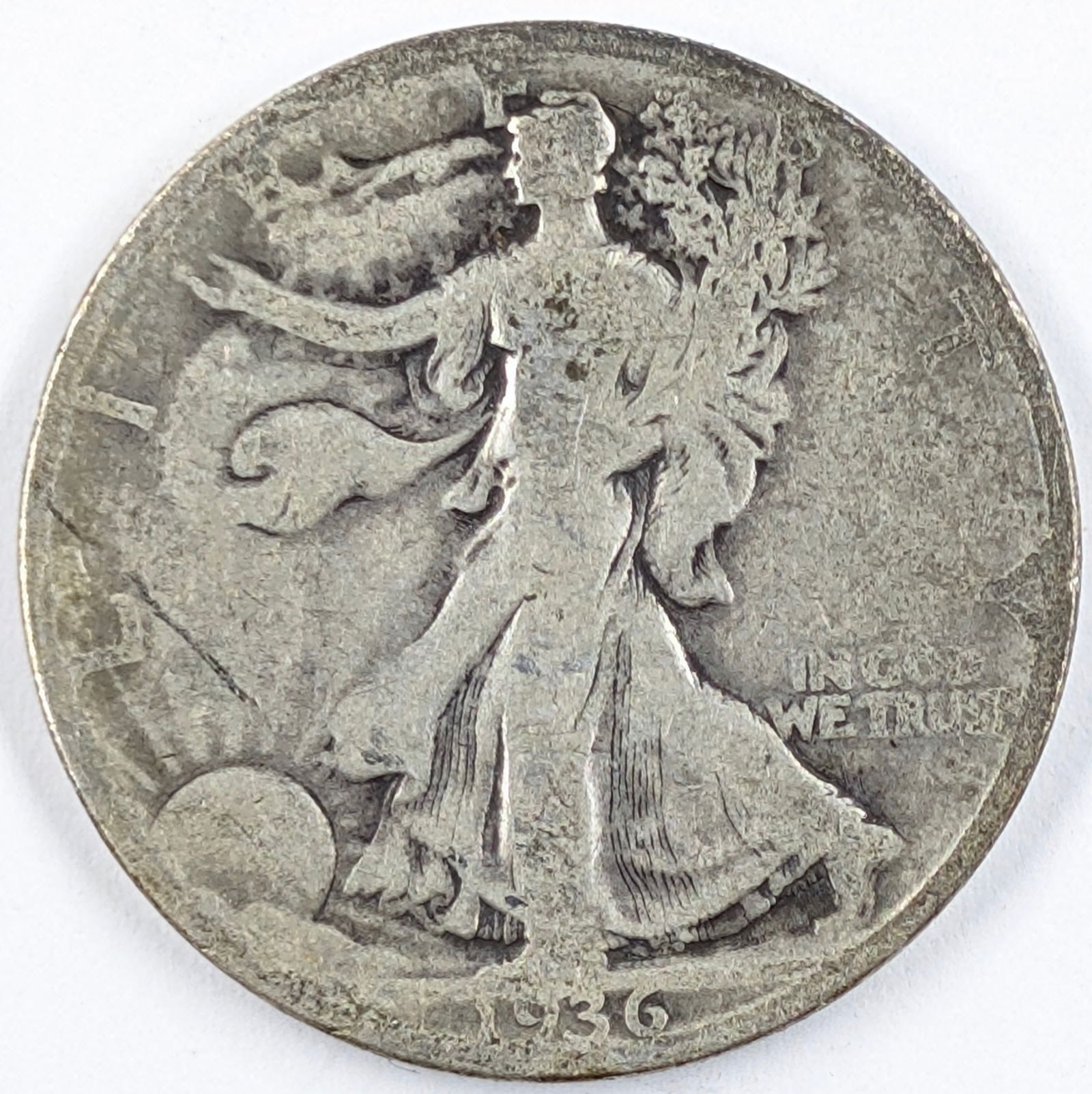 1936-D Silver Walking Liberty Half Dollar (1 of 2)