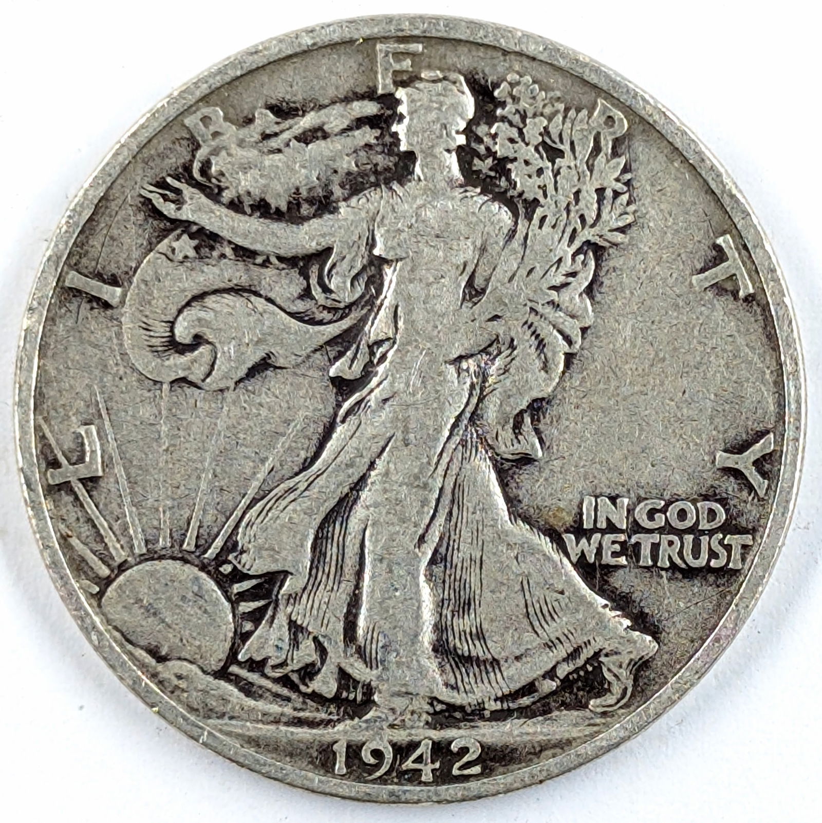 1942-S Silver Walking Liberty Half Dollar (1 of 2)