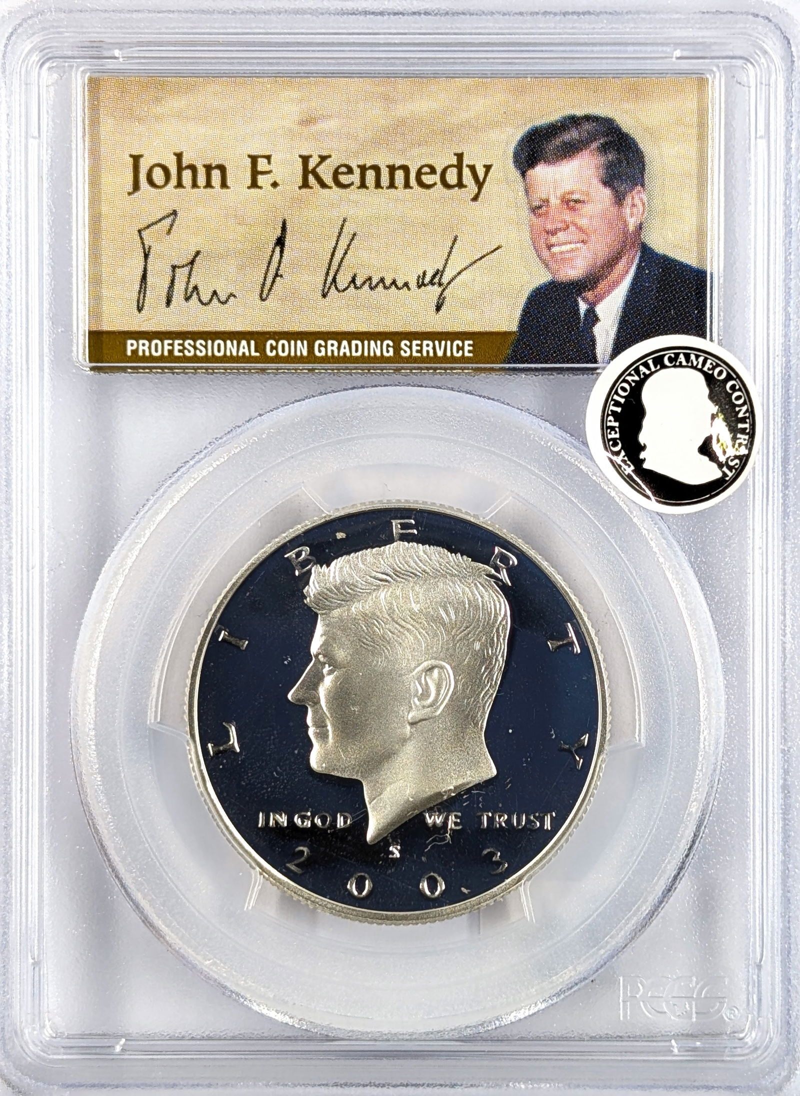 PCGS 2003-S PR69 DCAM Silver John F Kennedy Half Dollar - 50th Anniversary (1 of 2)