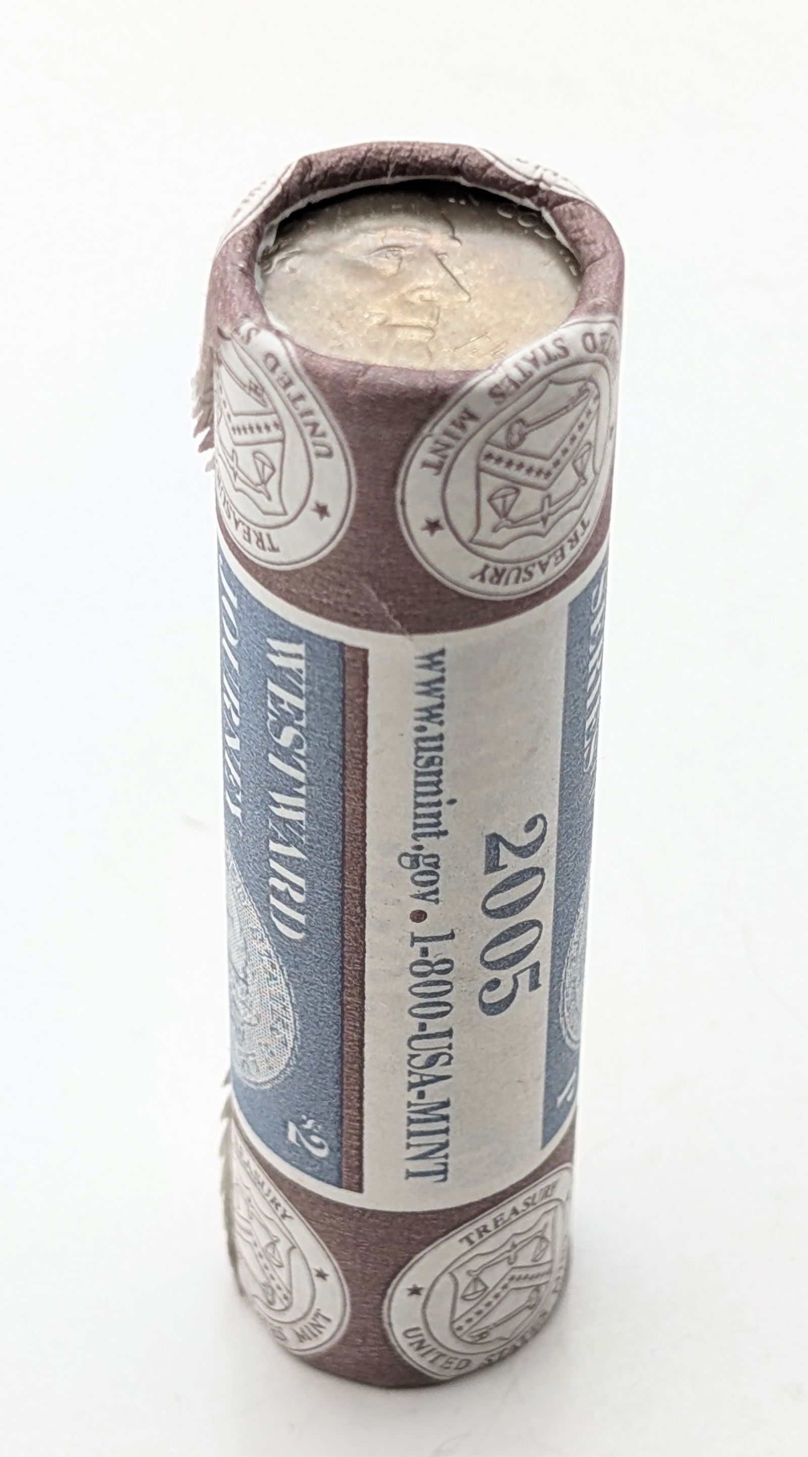 Original US Mint Roll of 40 - 2005-P Westward Journey Nickels (1 of 4)