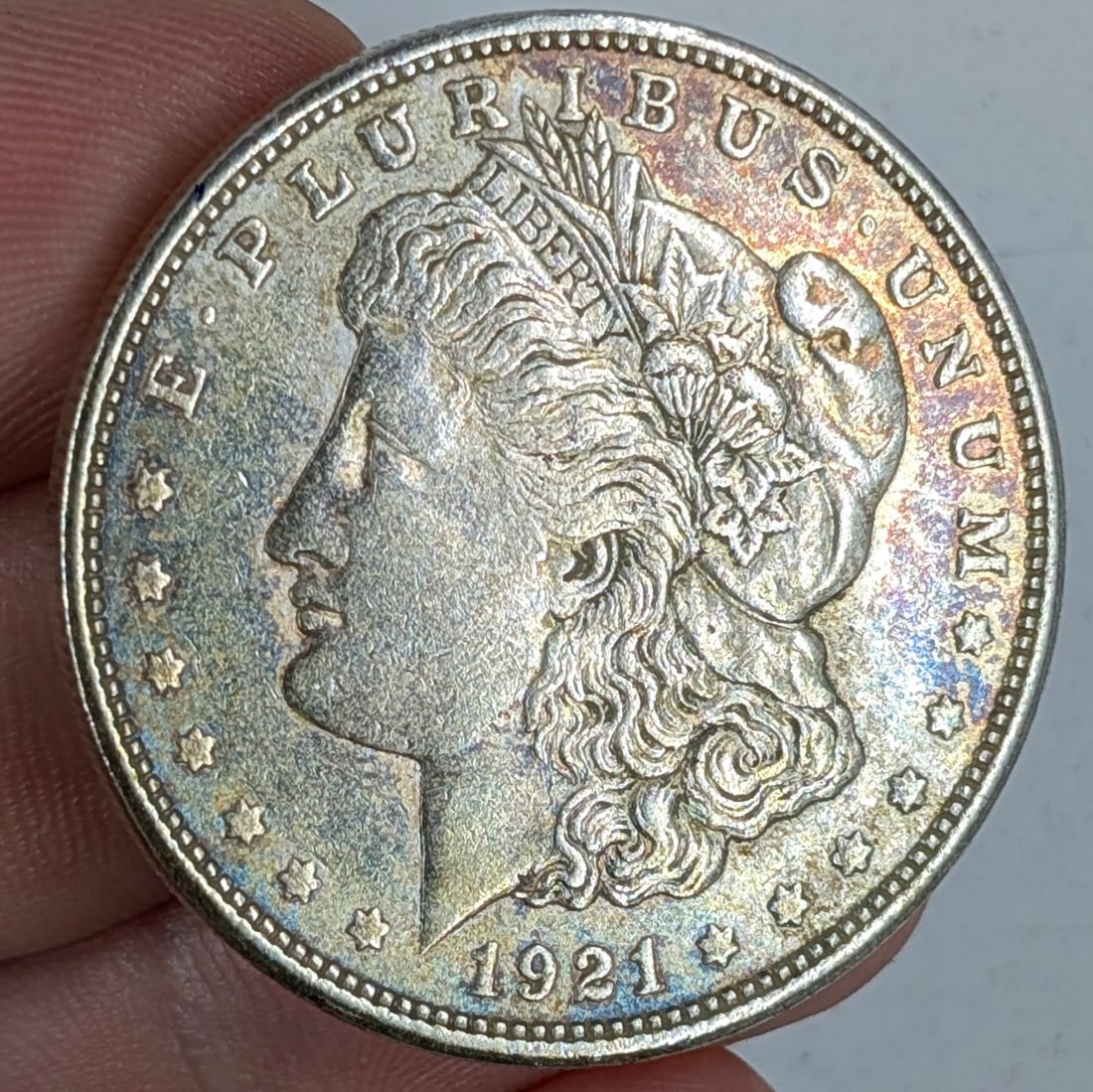 1921-D Morgan Silver Dollar - Beautifully Toned (1 of 2)