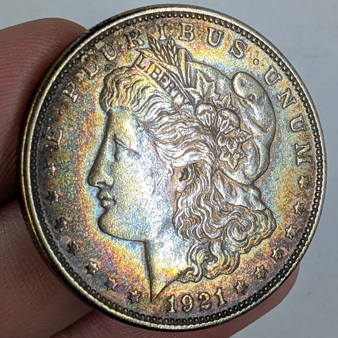 1921-D Morgan Silver Dollar - Beautifully Toned (1 of 2)