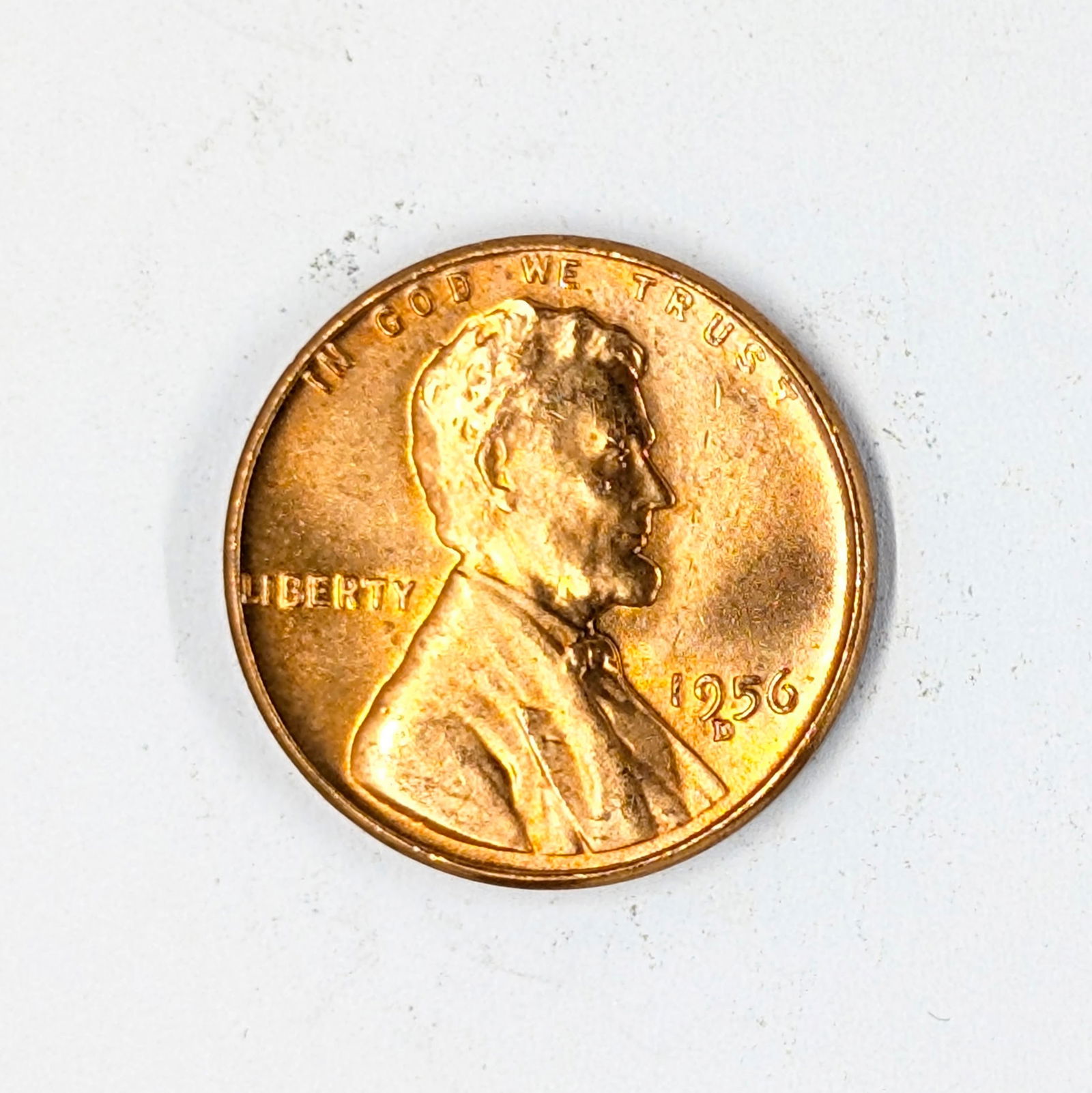 1956-D Wheat Cent - BU, Toned (1 of 2)