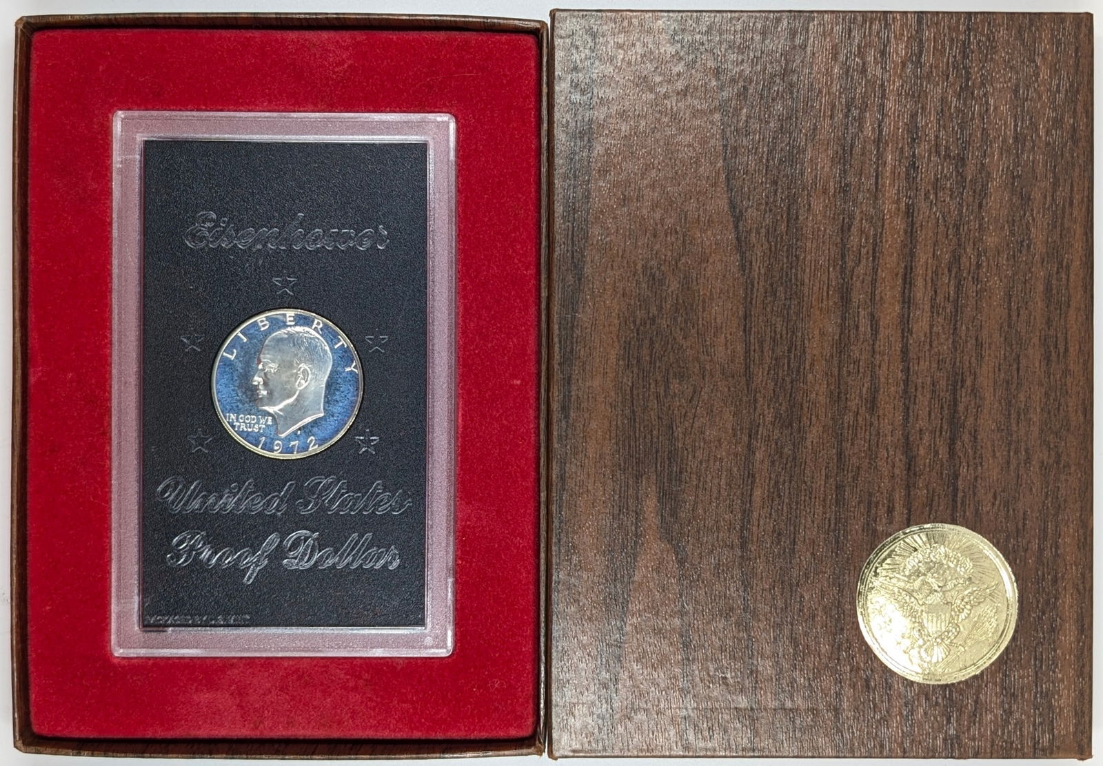 1972-S Eisenhower " Ike" Proof Silver Dollar - Toned (1 of 3)