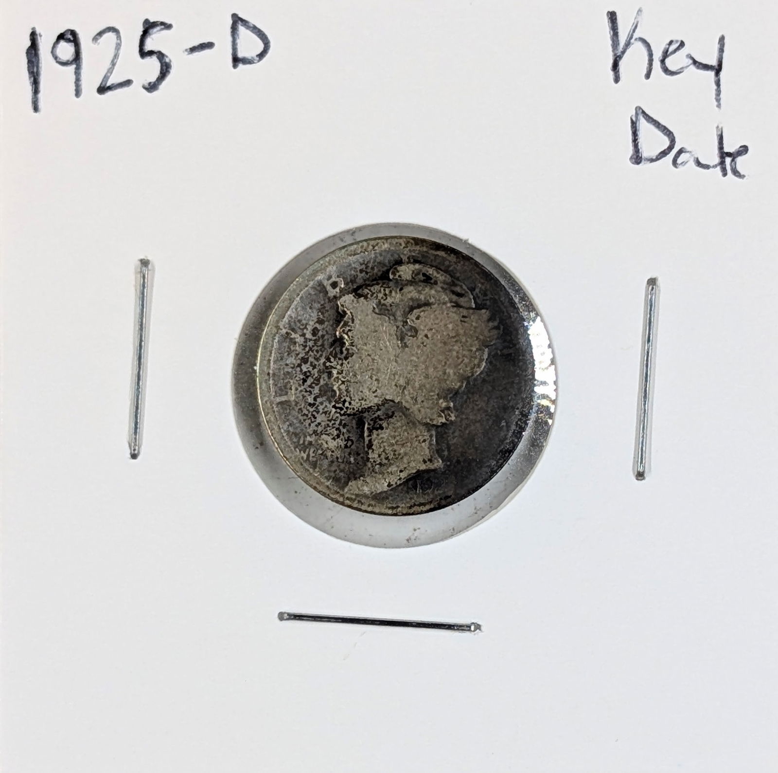 1925-D Silver Mercury Dime - KEY DATE (1 of 2)
