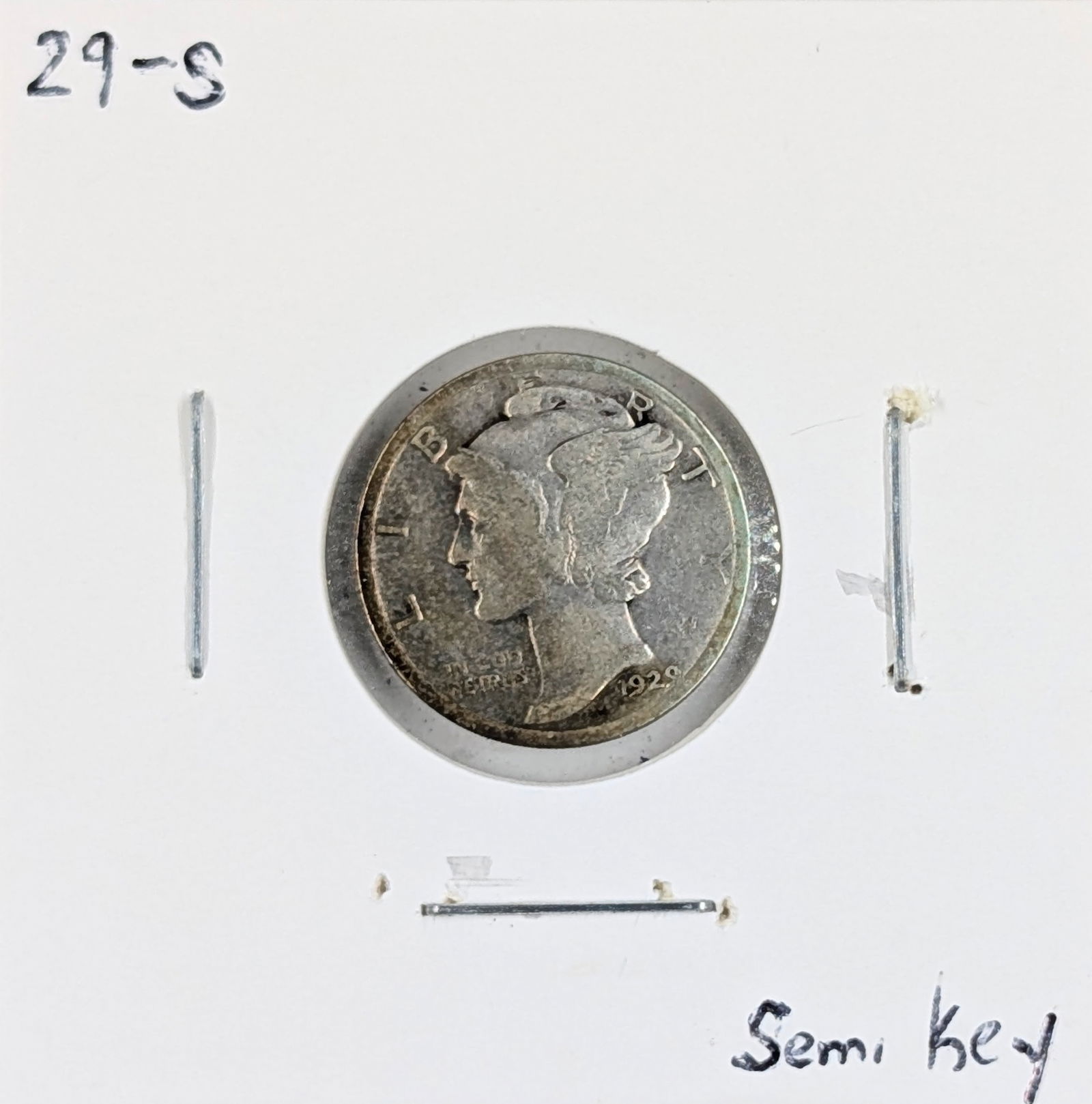 1929-S Silver Mercury Dime - Semi-Key (1 of 2)