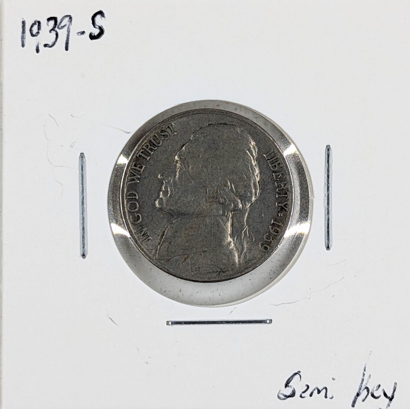 1939-S Jefferson Nickel - Semi-Key (1 of 2)