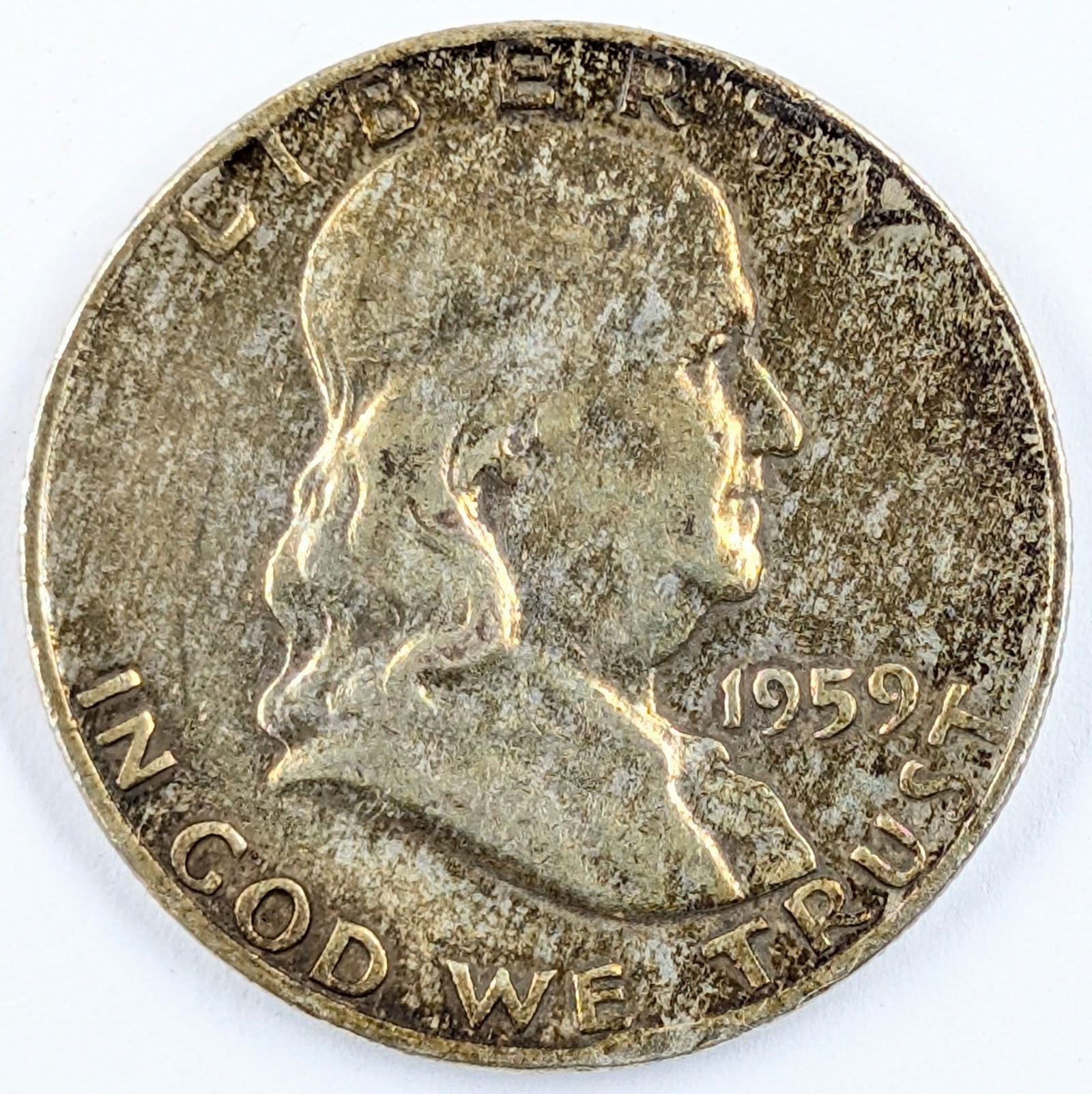 1959-D Silver Franklin Half Dollar (1 of 2)