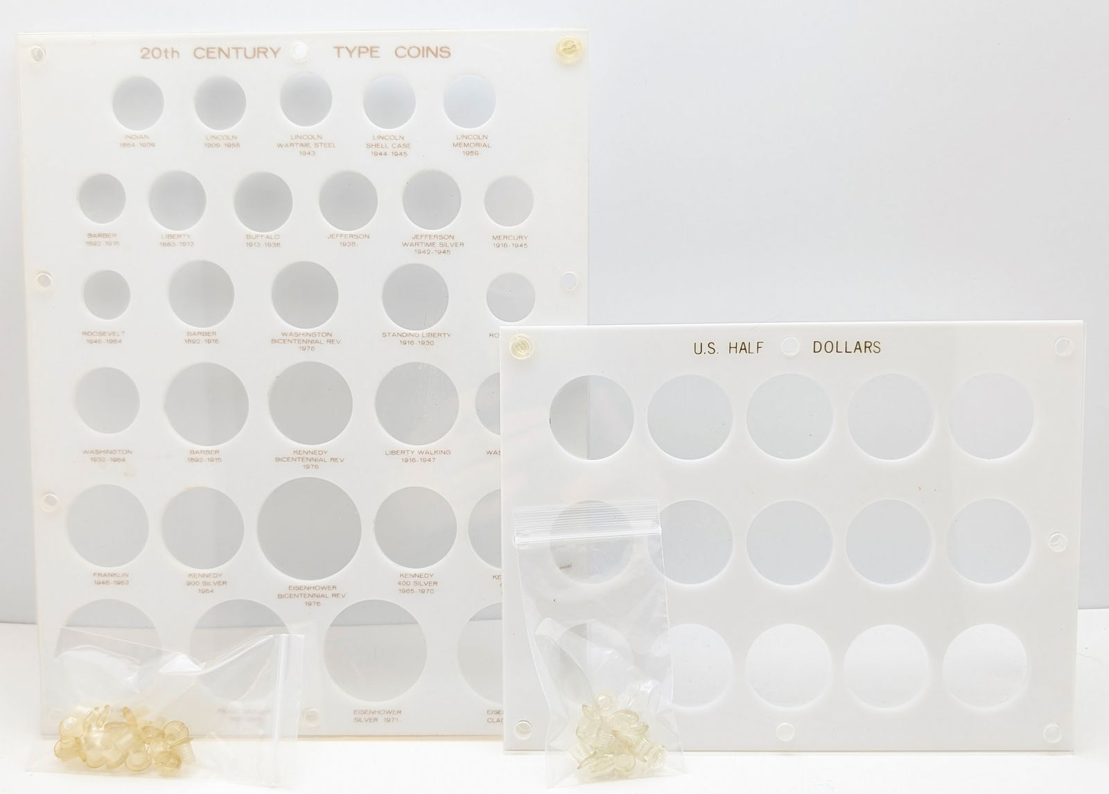 Lot of 2 Capitol Display Cases - Half Dollars & Mixed Coins (1 of 2)