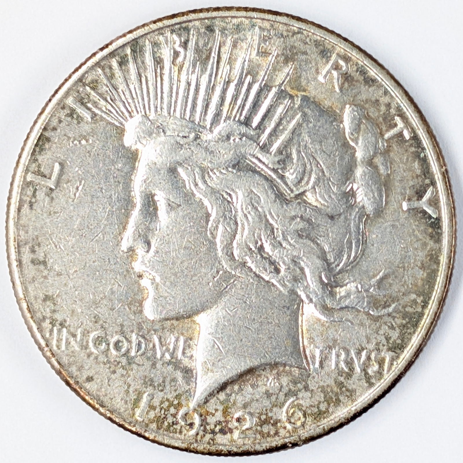 1926 Silver Peace Dollar - Toned - 2