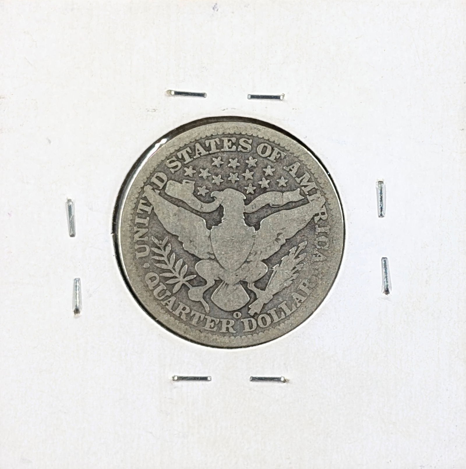 1908-O Silver Barber Quarter - 2
