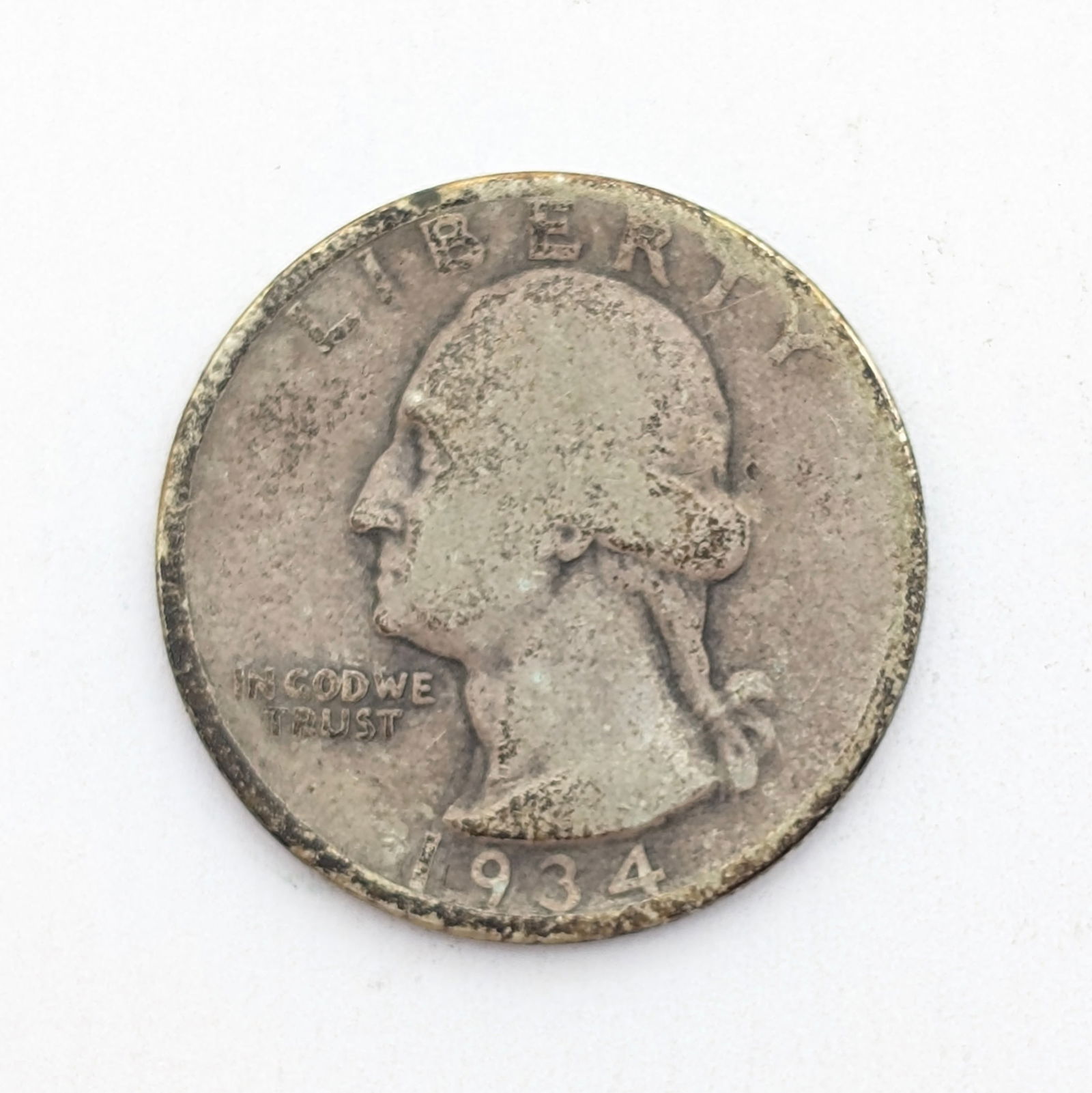 1934-D Silver Washington Quarter (1 of 2)