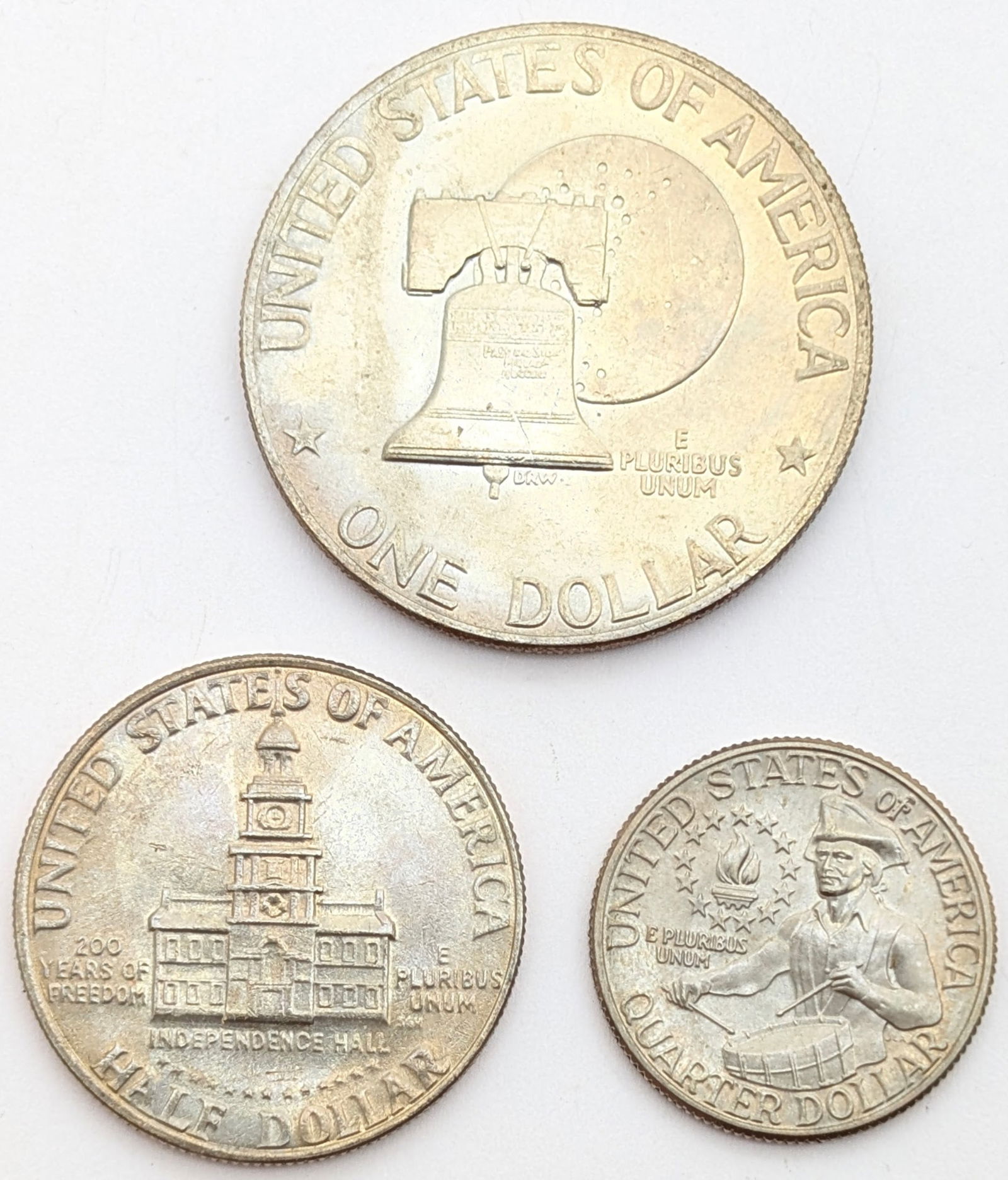 1976 Bicentennial Uncirculated 3-Coin Set - 2