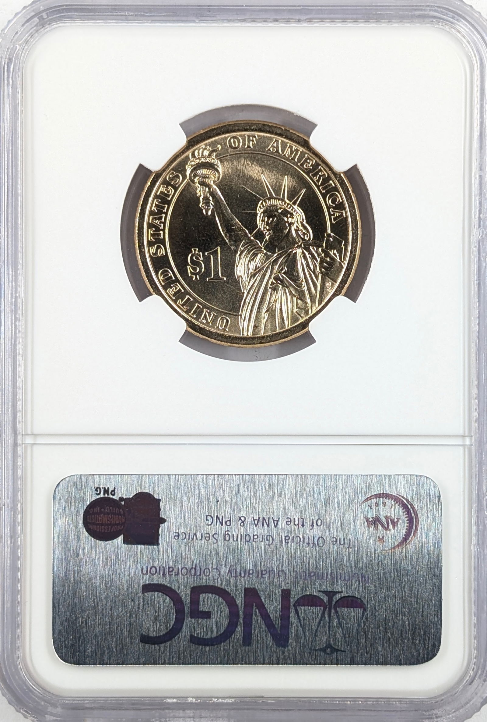 NGC 2007-P Washington Presidential Dollar - BU - 2