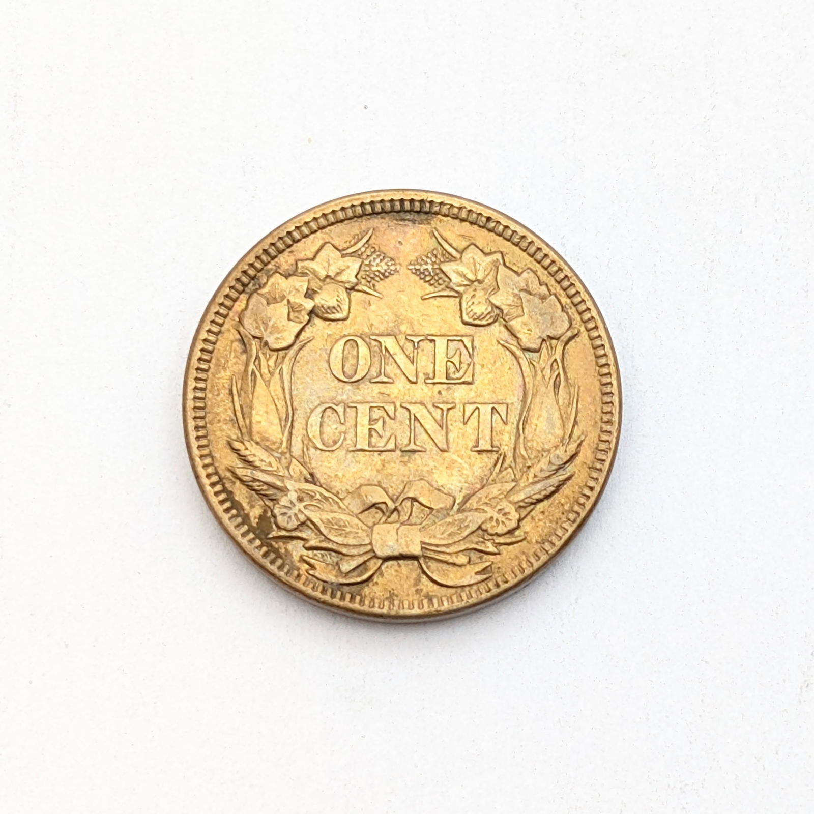 1857 Flying Cent - Stunning Detail - Excellent Condition - 2