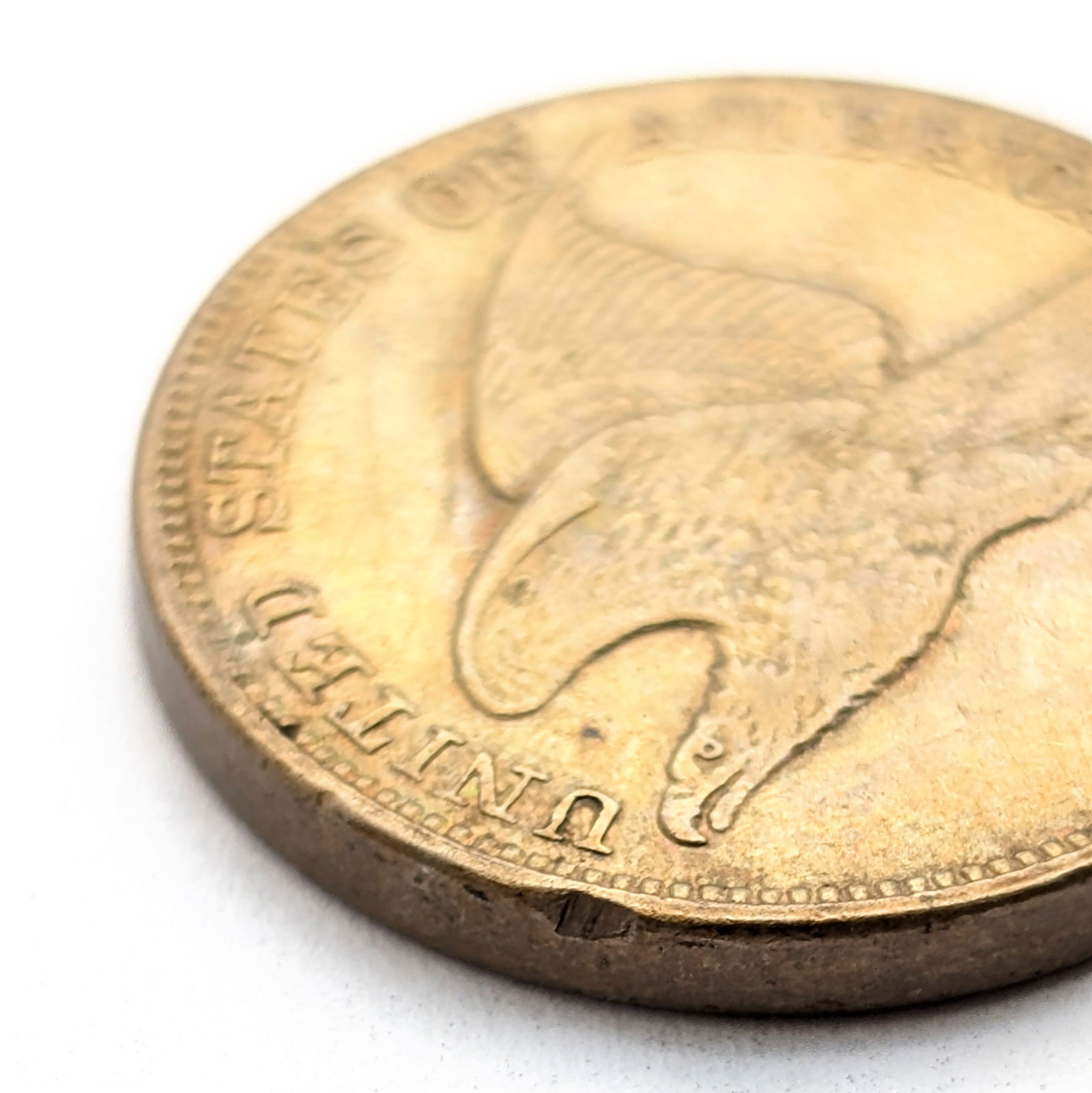 1857 Flying Cent - Stunning Detail - Excellent Condition - 3