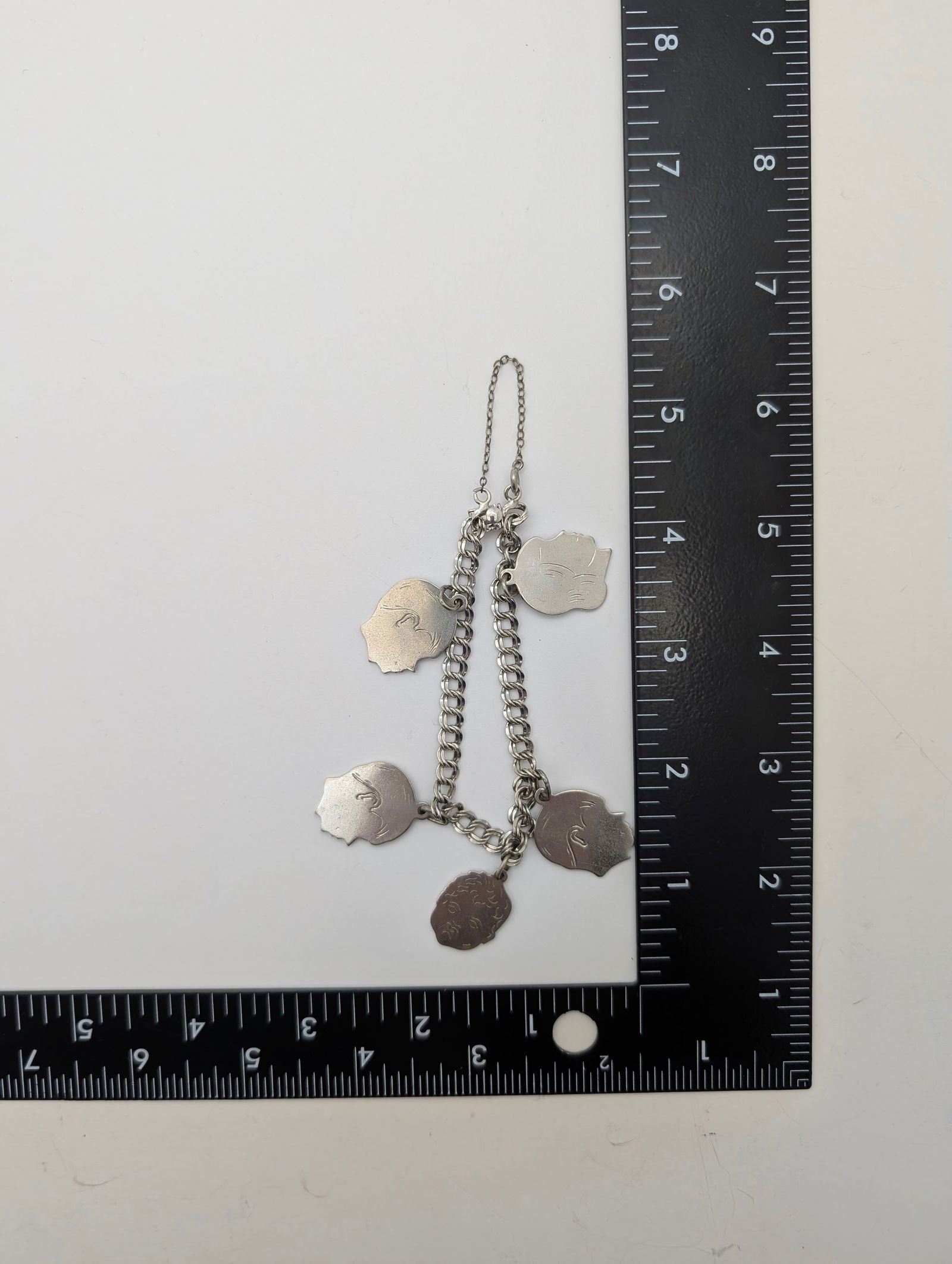 Vintage Sterling Silver Profile Ladies Bracelet - 19.62g - 7