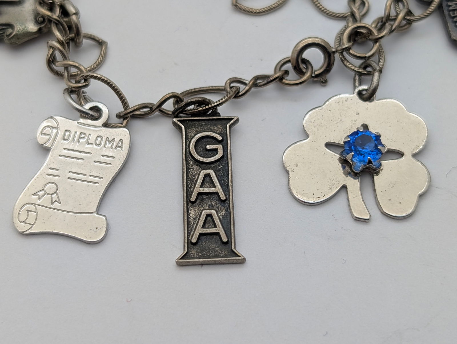 Vintage Sterling Silver Ladies Charm Bracelet - 4