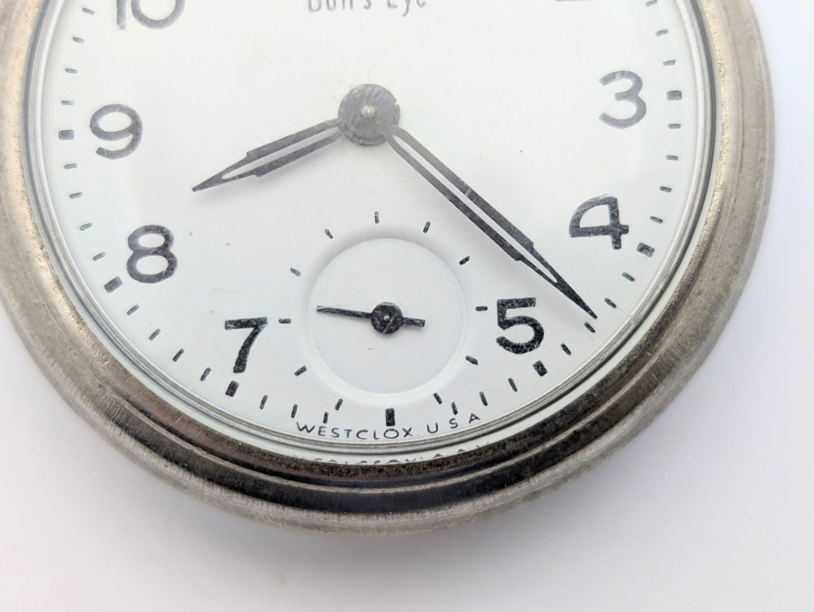 Vintage Bull's Eye by Westclox USA Men's Pocket Watch - Parts / Repair - 4