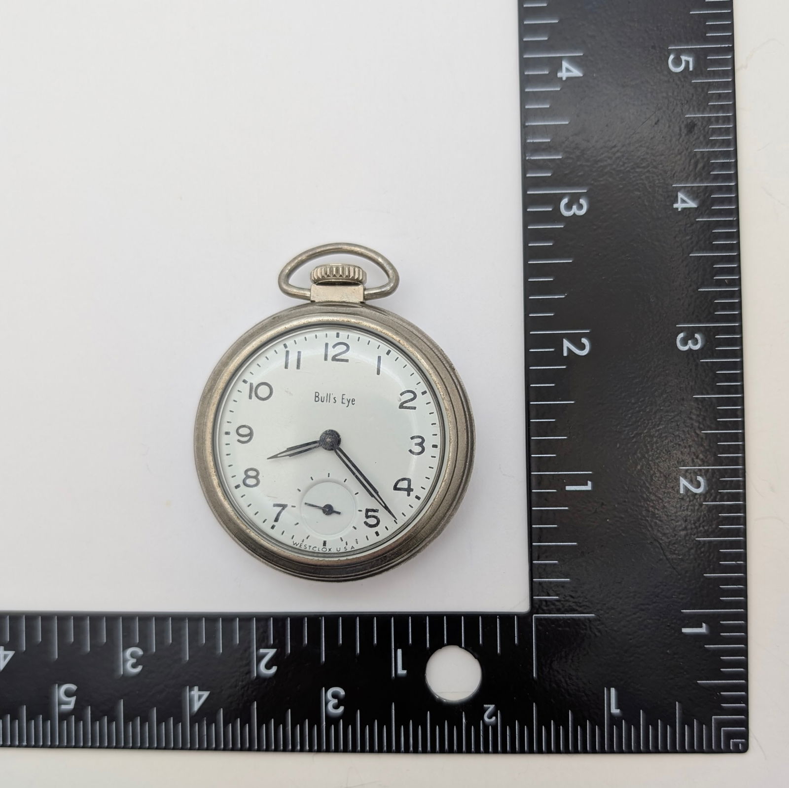 Vintage Bull's Eye by Westclox USA Men's Pocket Watch - Parts / Repair - 6
