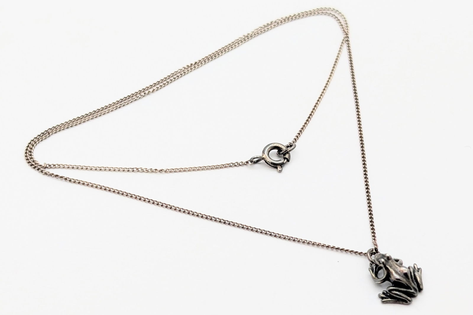 Sterling Silver Frog Ladies Necklace (1 of 6)