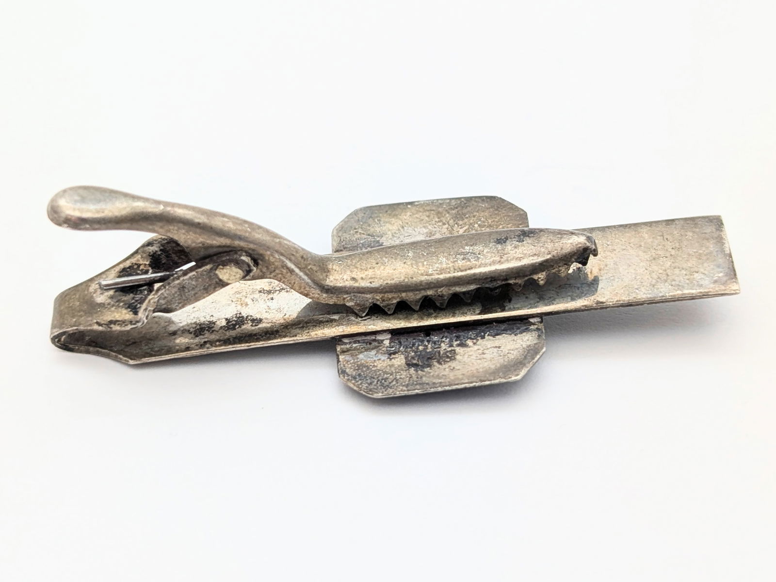 Vintage Siam Sterling Silver Thai Dancer Men's Tie Clip & Cuff links Set - 16.7g - 3