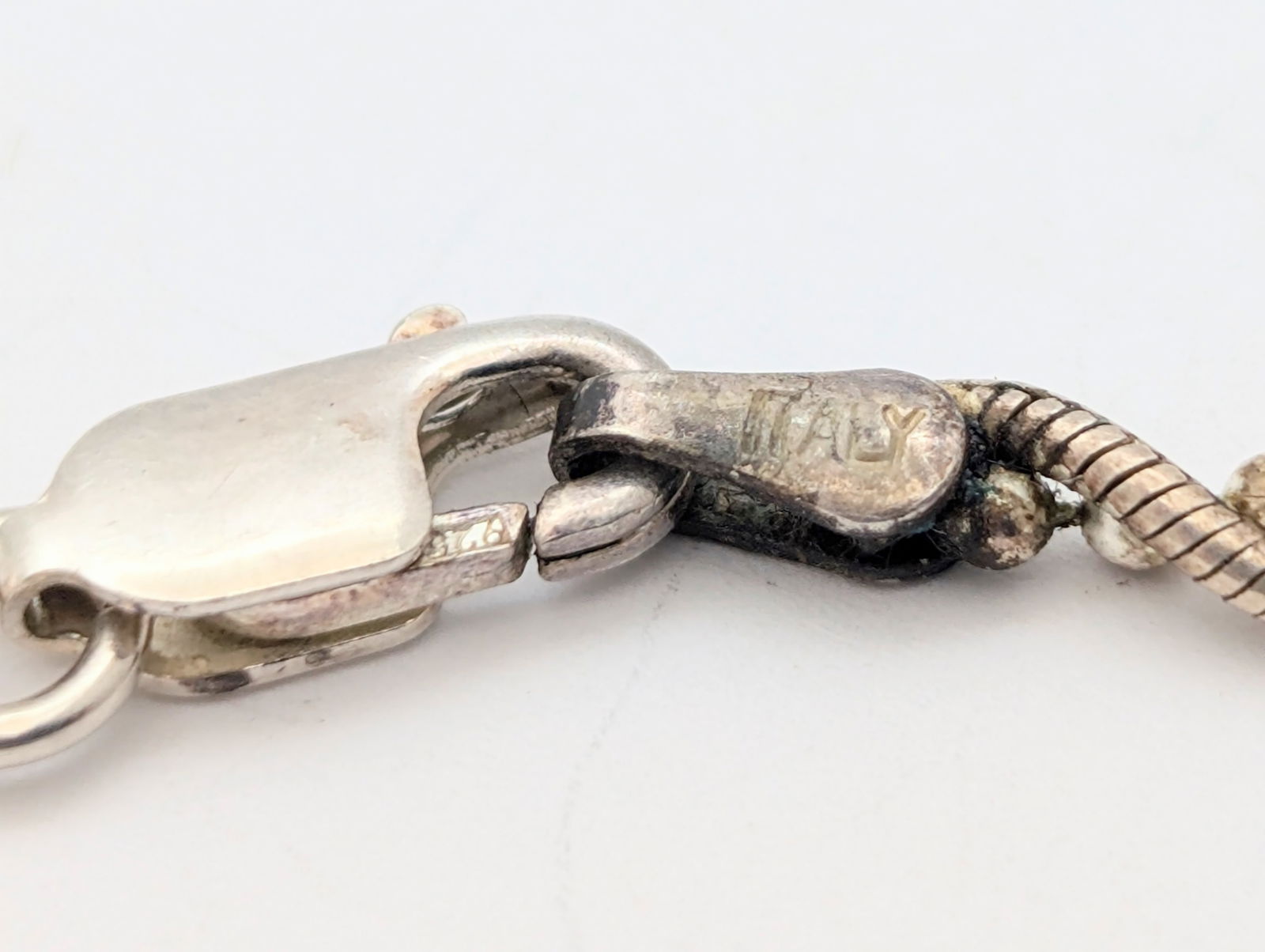 Italian Sterling Silver 2-Chain Twisted Chain Ladies Bracelet - 4