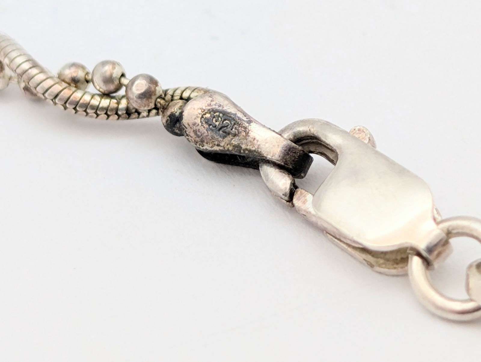 Italian Sterling Silver 2-Chain Twisted Chain Ladies Bracelet - 5