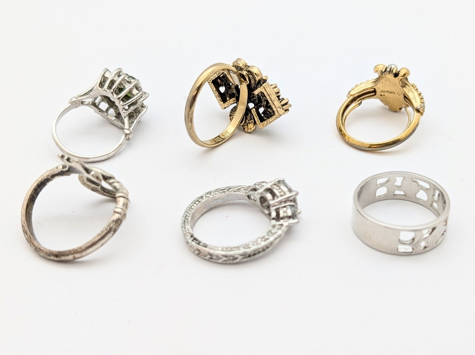 Lot of 6 Ladies Costume Rings - Avon, Sarah Coventry, etc. - 4