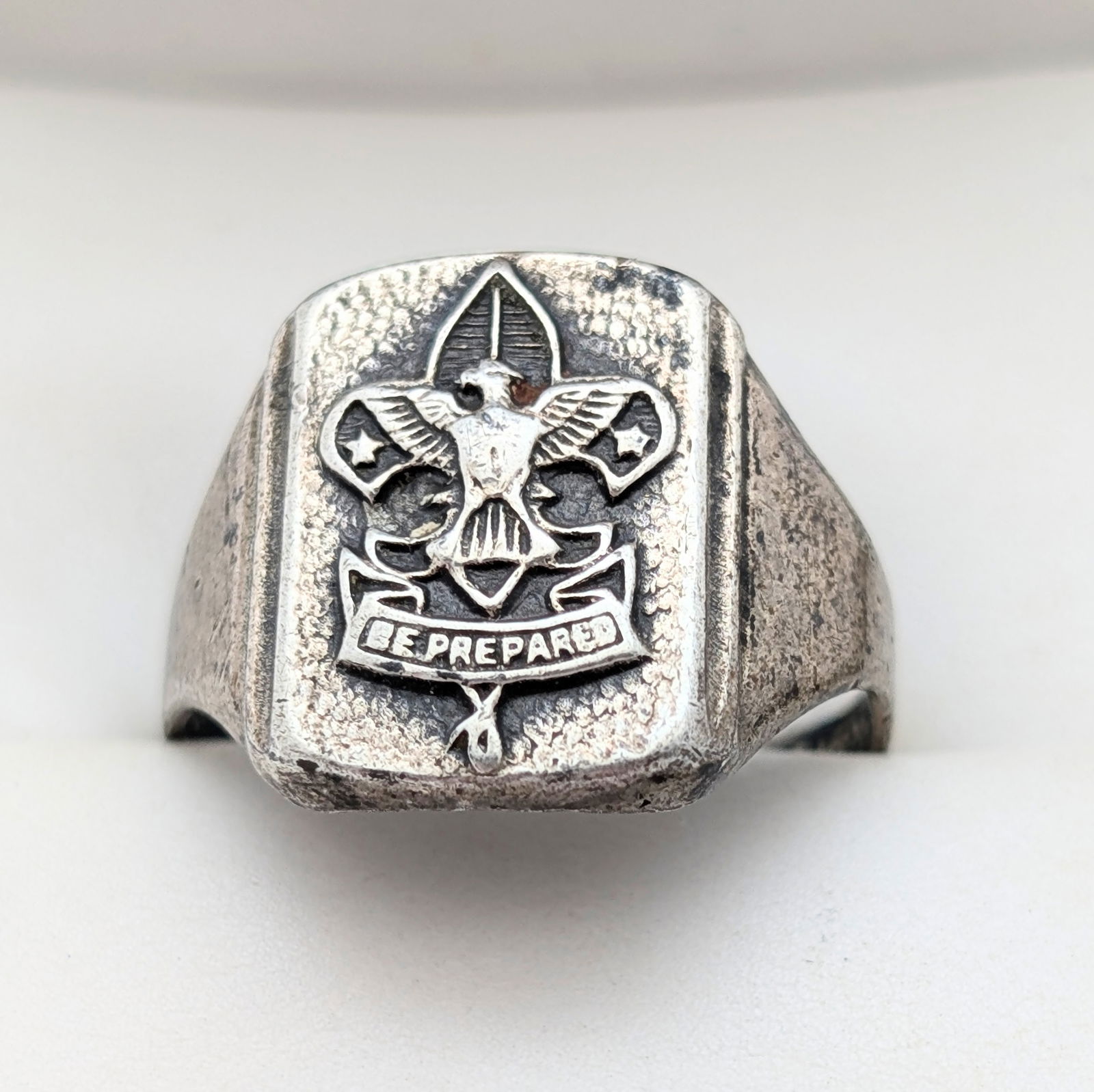 Vintage Sterling Silver Boy Scout Ring (1 of 5)