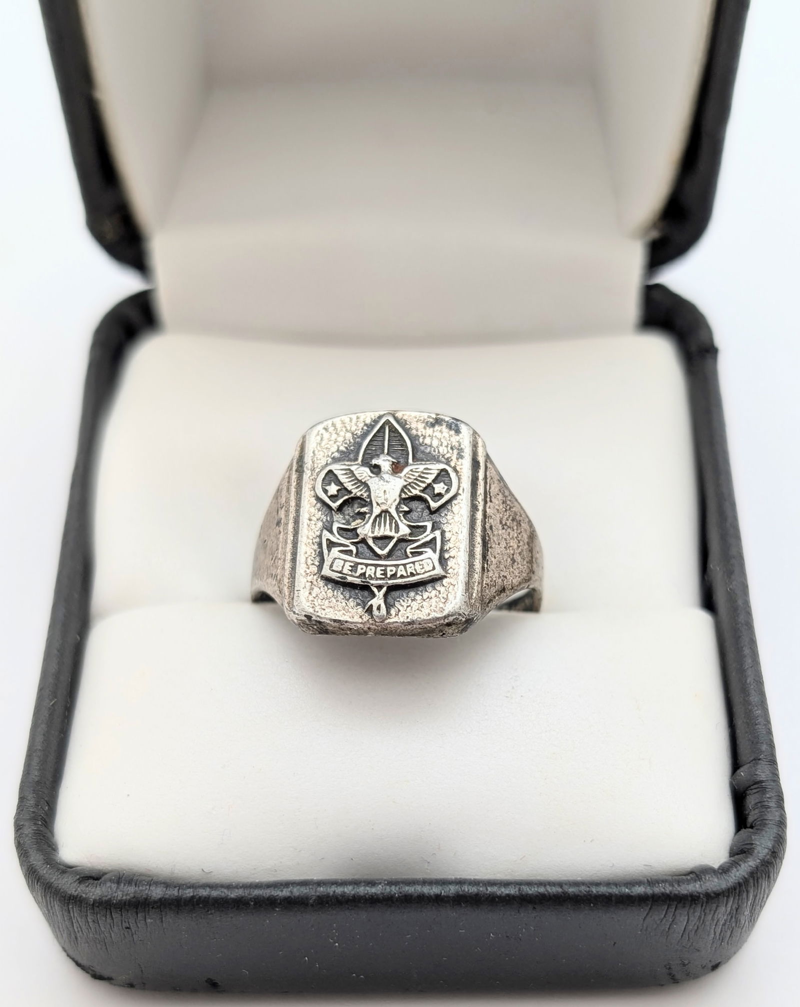 Vintage Sterling Silver Boy Scout Ring - 2