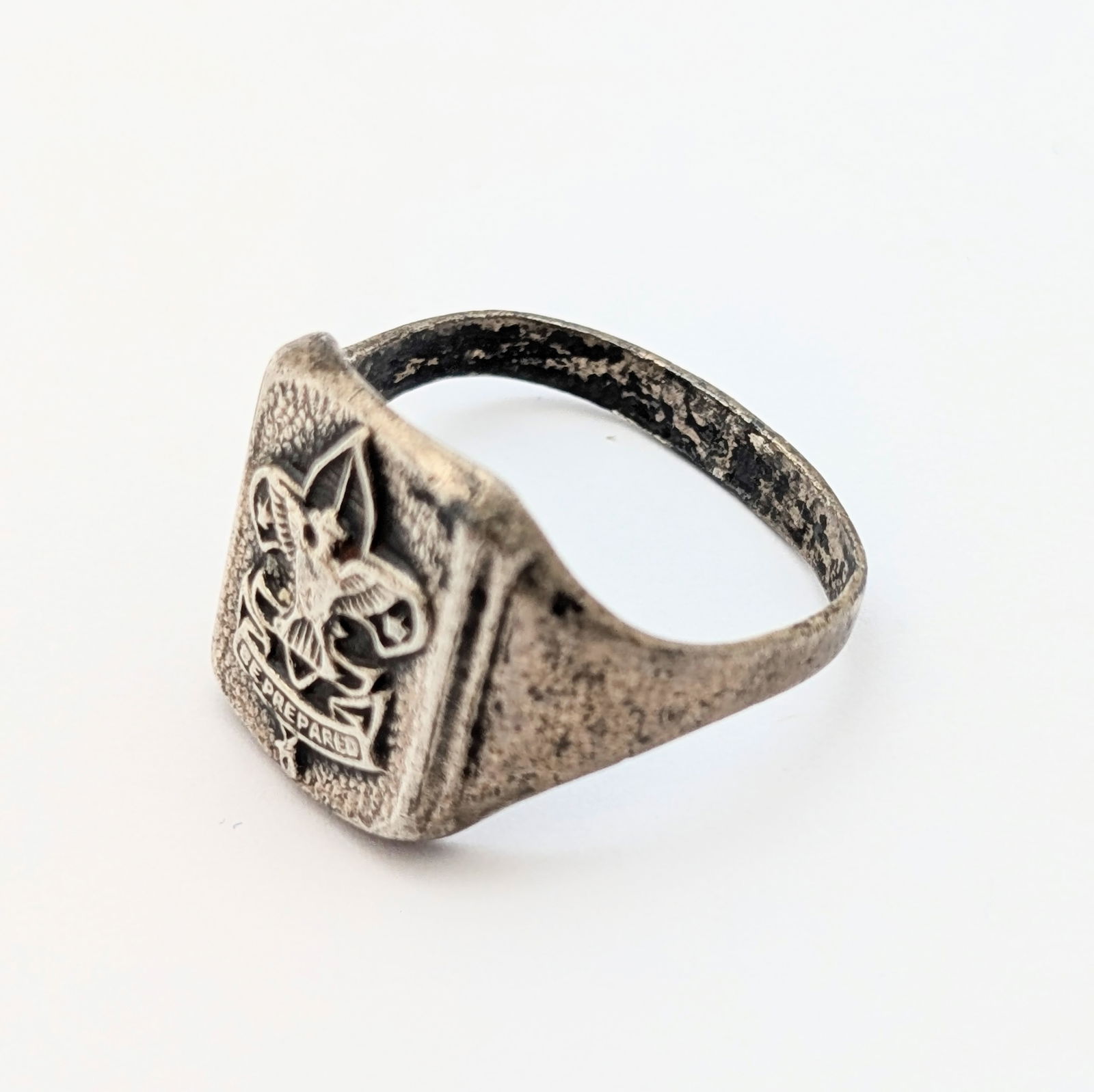 Vintage Sterling Silver Boy Scout Ring - 3