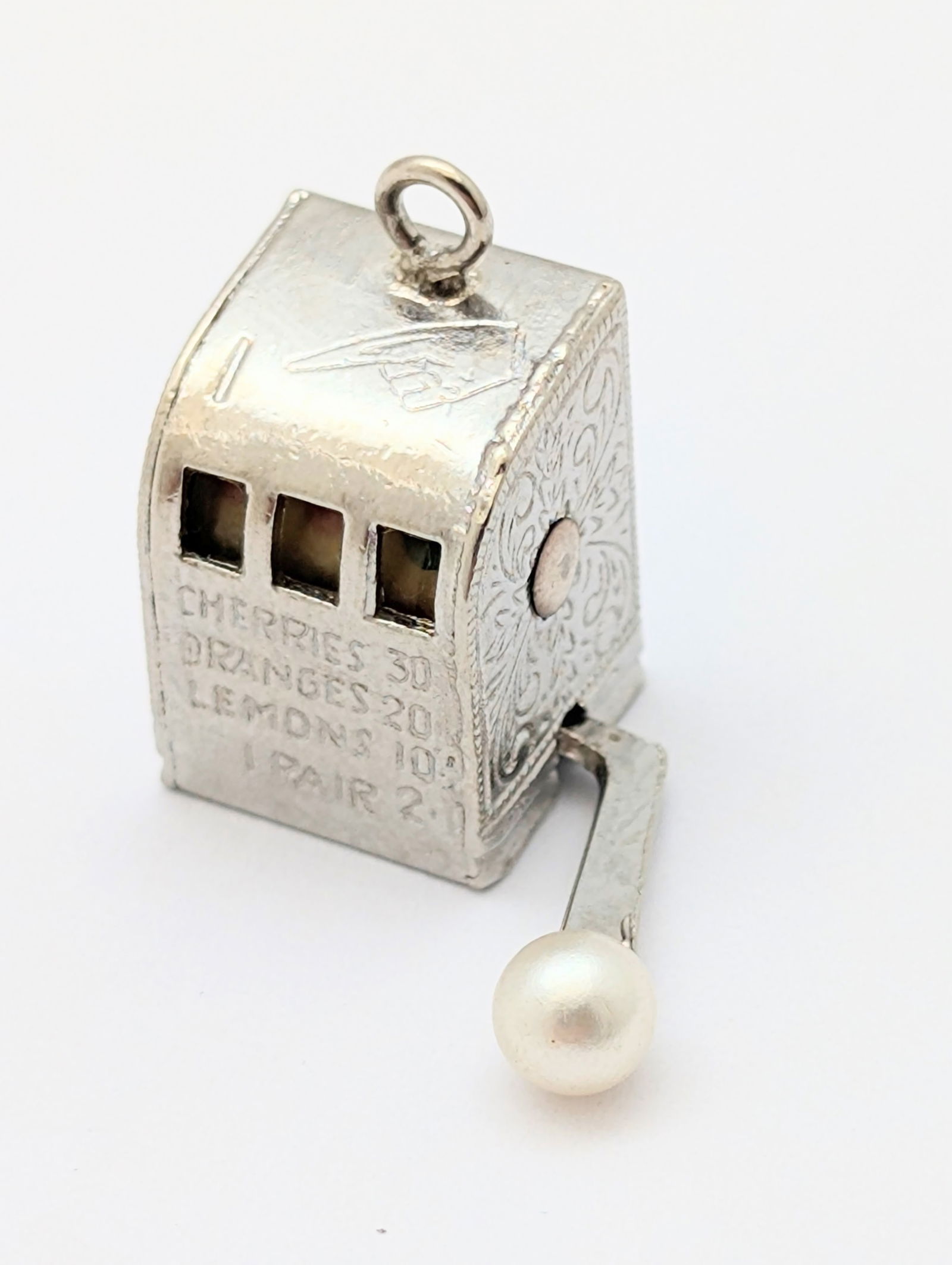 Vintage Slot Machine Charm - Sterling Silver 925 (1 of 5)