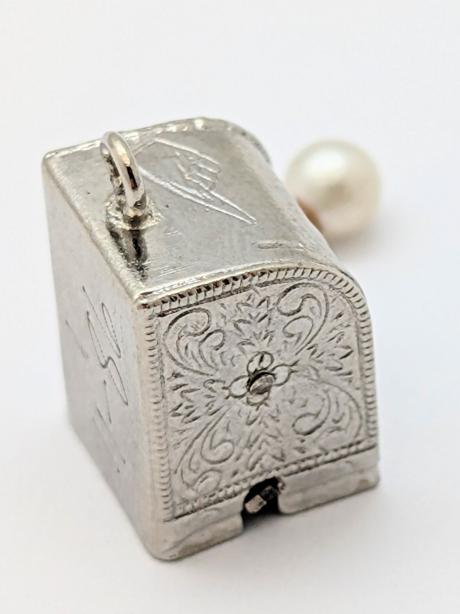 Vintage Slot Machine Charm - Sterling Silver 925 - 3