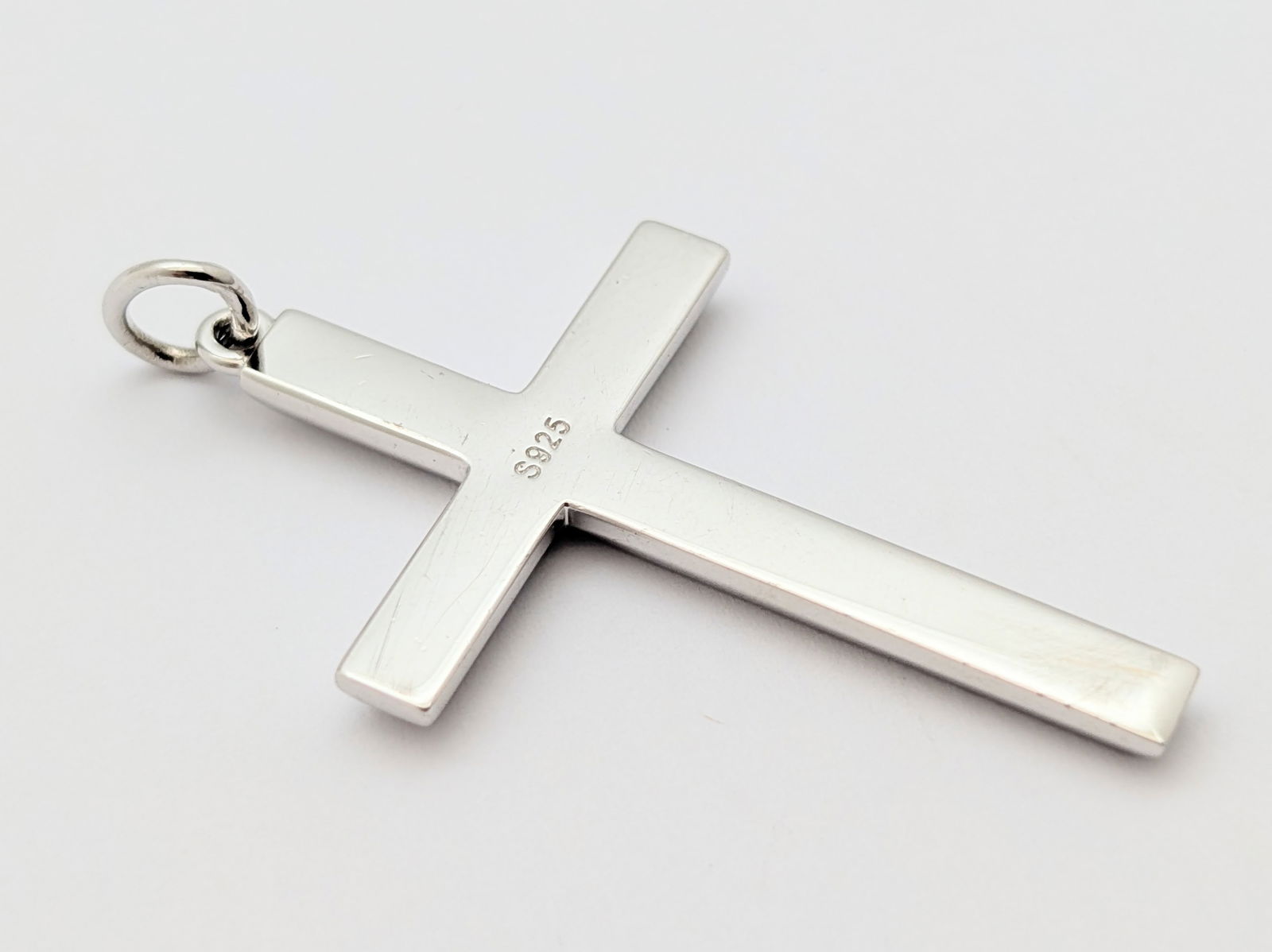 Lot of 2 Sterling Silver Cross Pendants -Vintage to Modern - 3