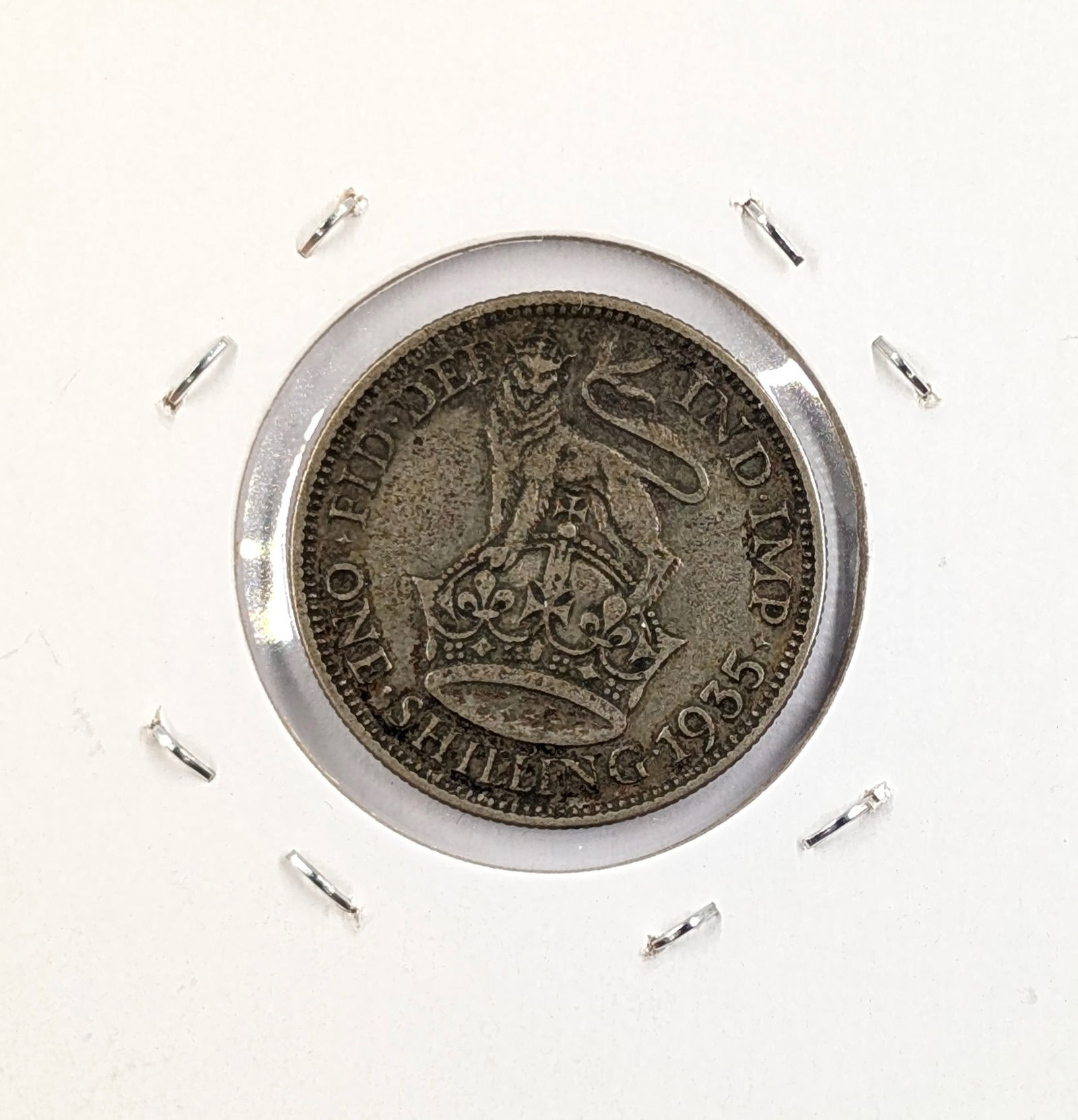 1935 Silver Great Britain 1 Shilling - 2