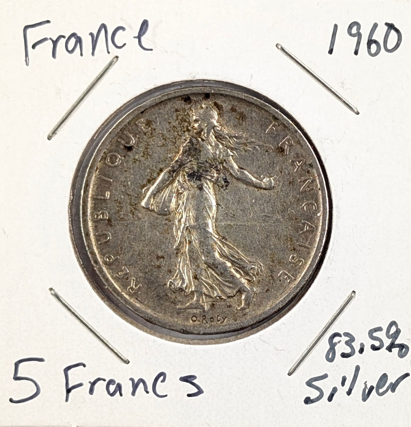1960 Silver France 5 Francs (1 of 2)