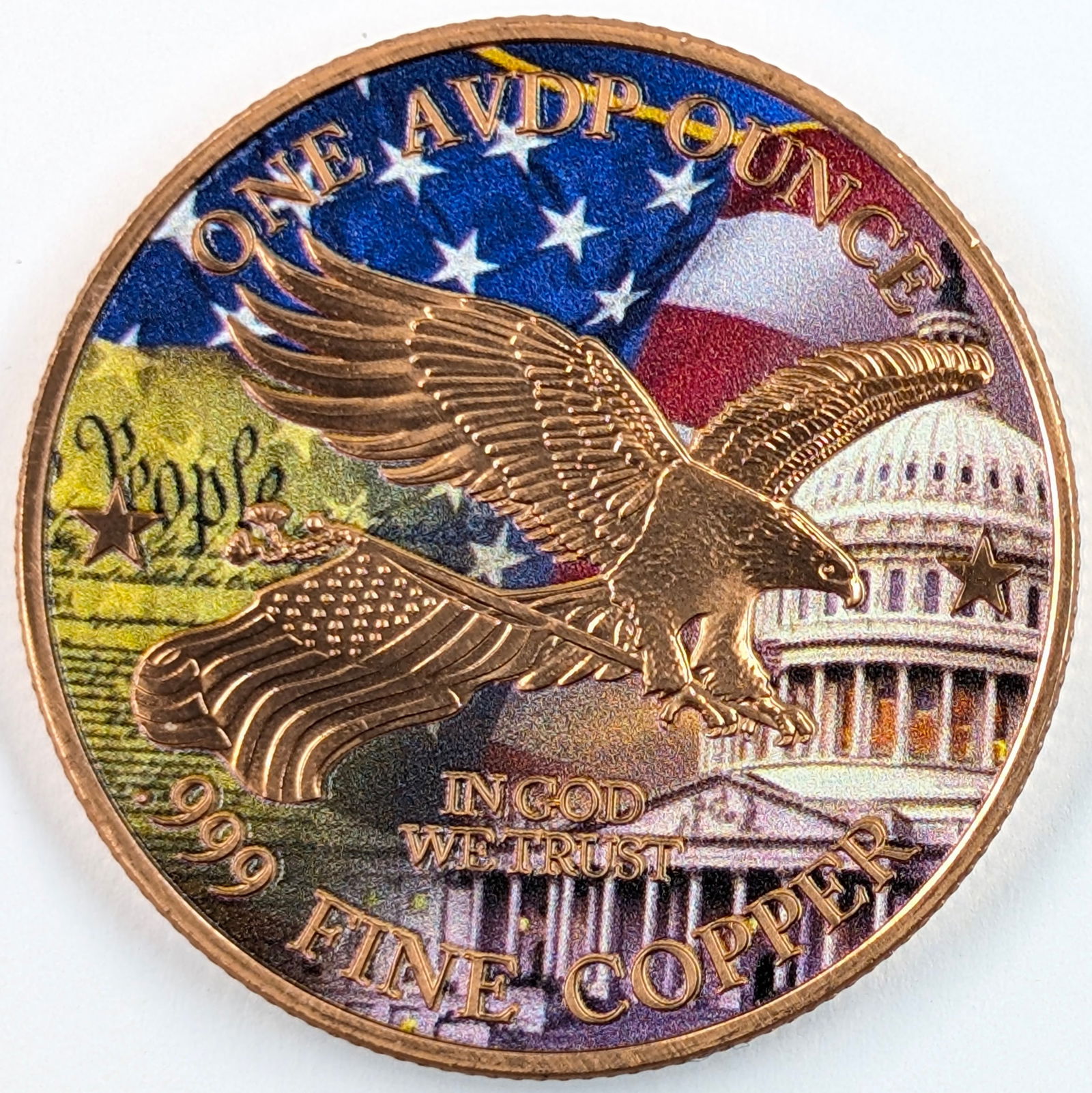 1 Ounce Fine .999 Copper Round - Trump - 2