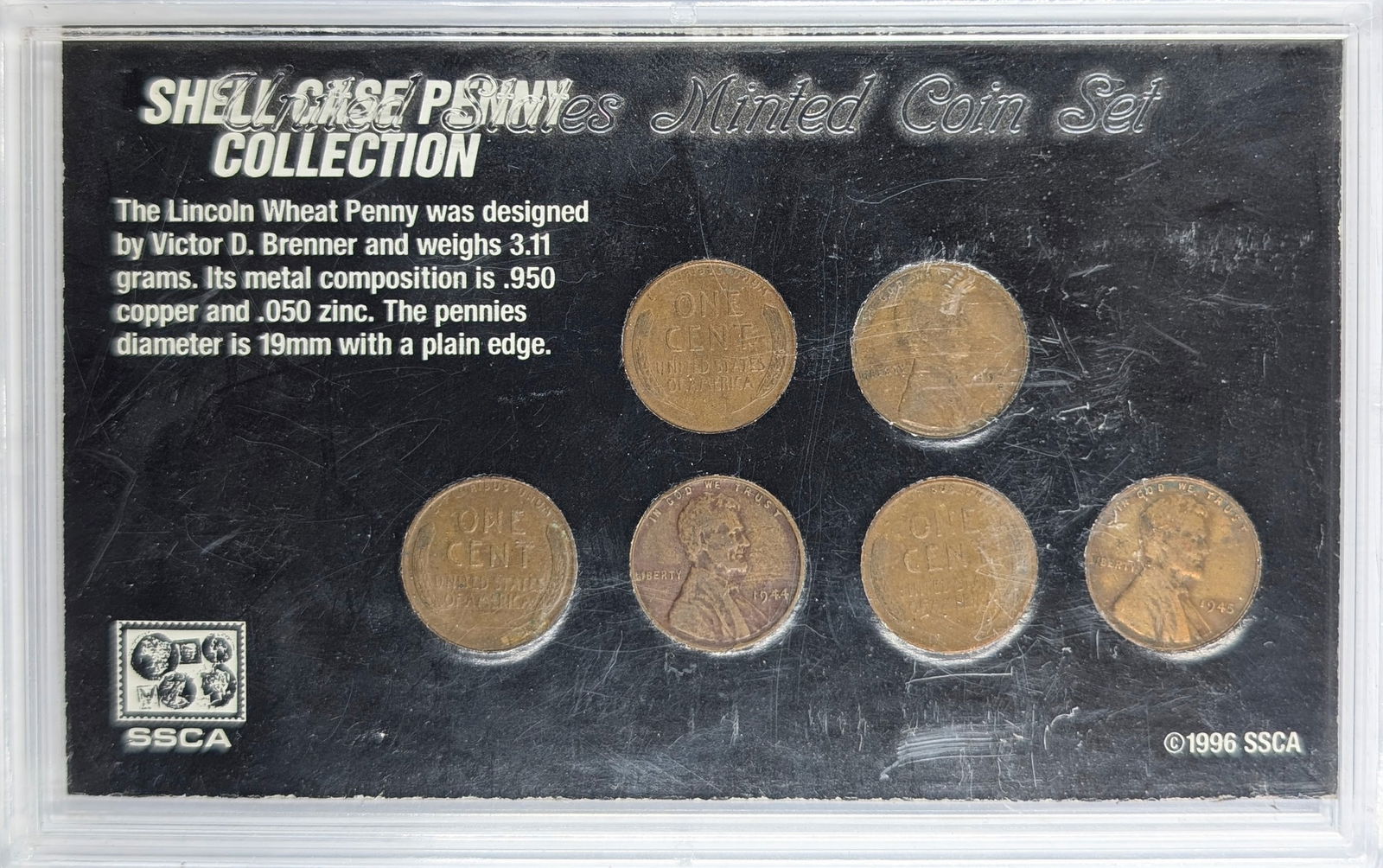 Shell Case Wheat Penny Collection - 1944-1946 - 2