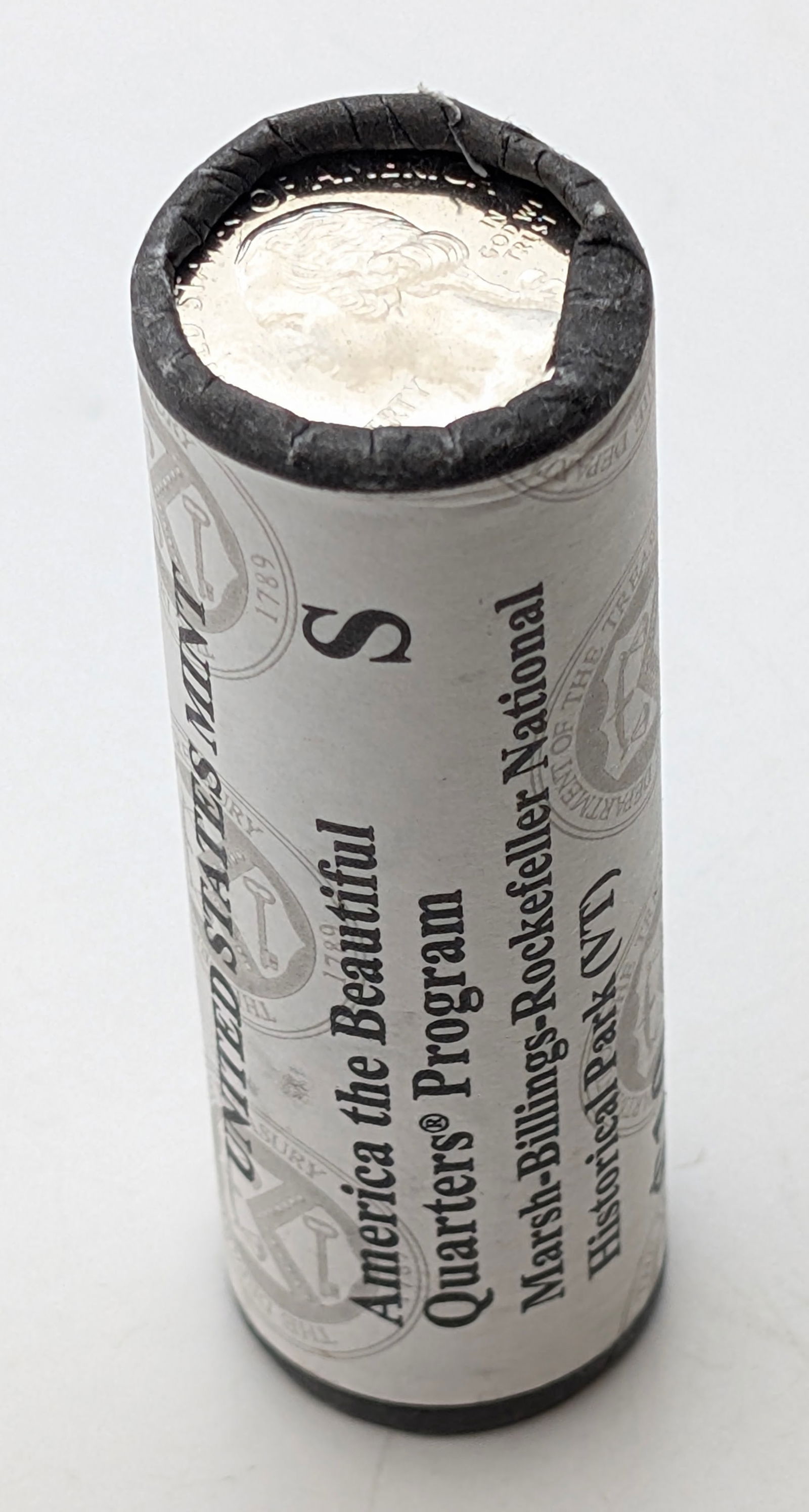 Original US Mint Roll of 50 - 2020-S America the Beautiful Quarter: Marsh-Billings-Rockefeller NHP, VT 