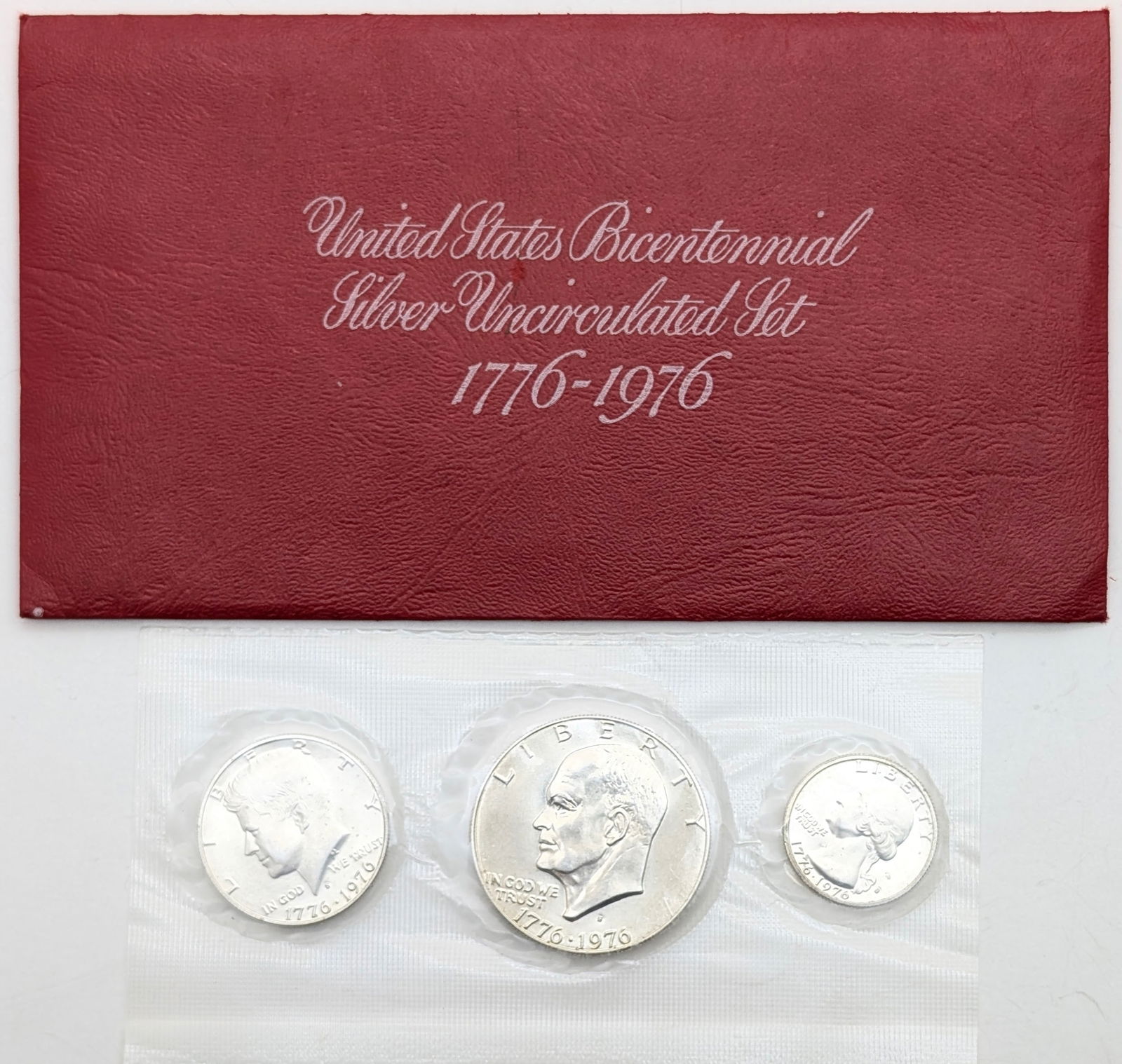 1976 US Mint Bicentennial Silver Uncirculated 3-Coin Set (1 of 2)