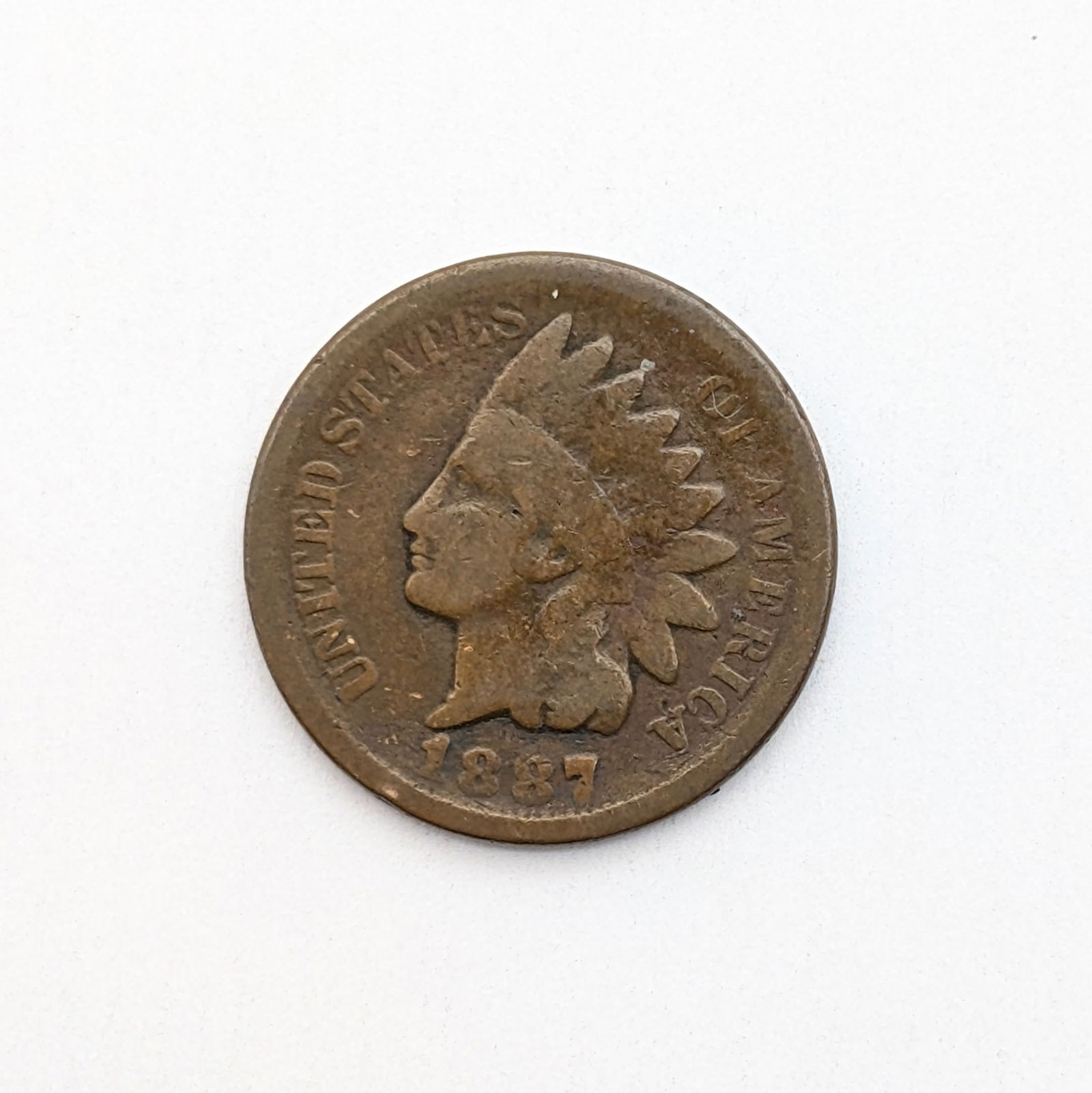 1887 Indian Head Cent (1 of 2)
