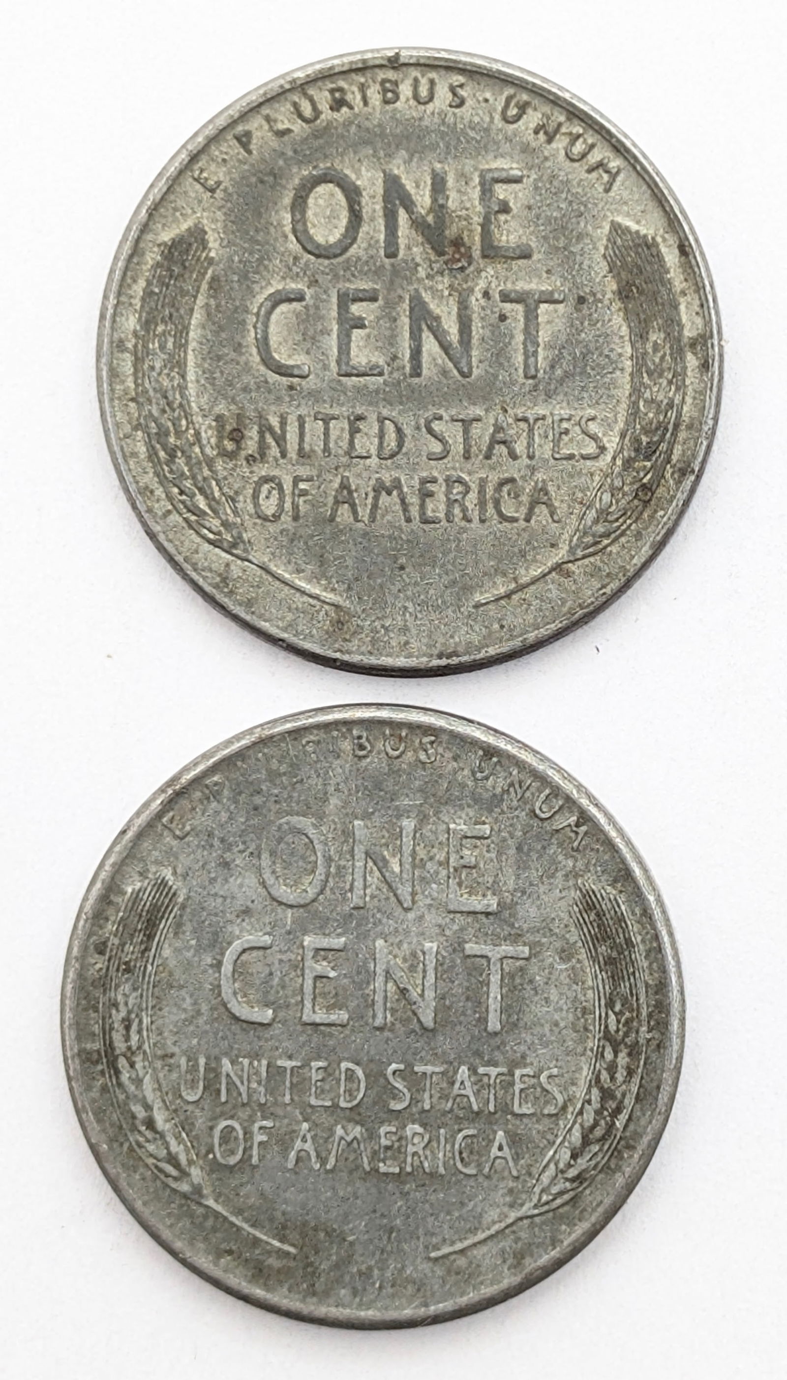 Lot of 2 - 1943 Steel Lincoln Cents - 2