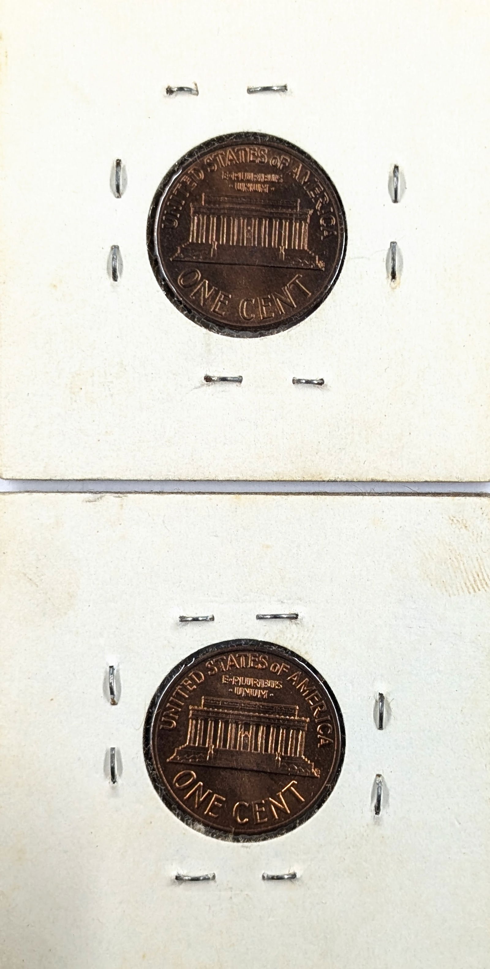 Lot of 2 ERROR Lincoln Cents - Both 1960-D BU - 2