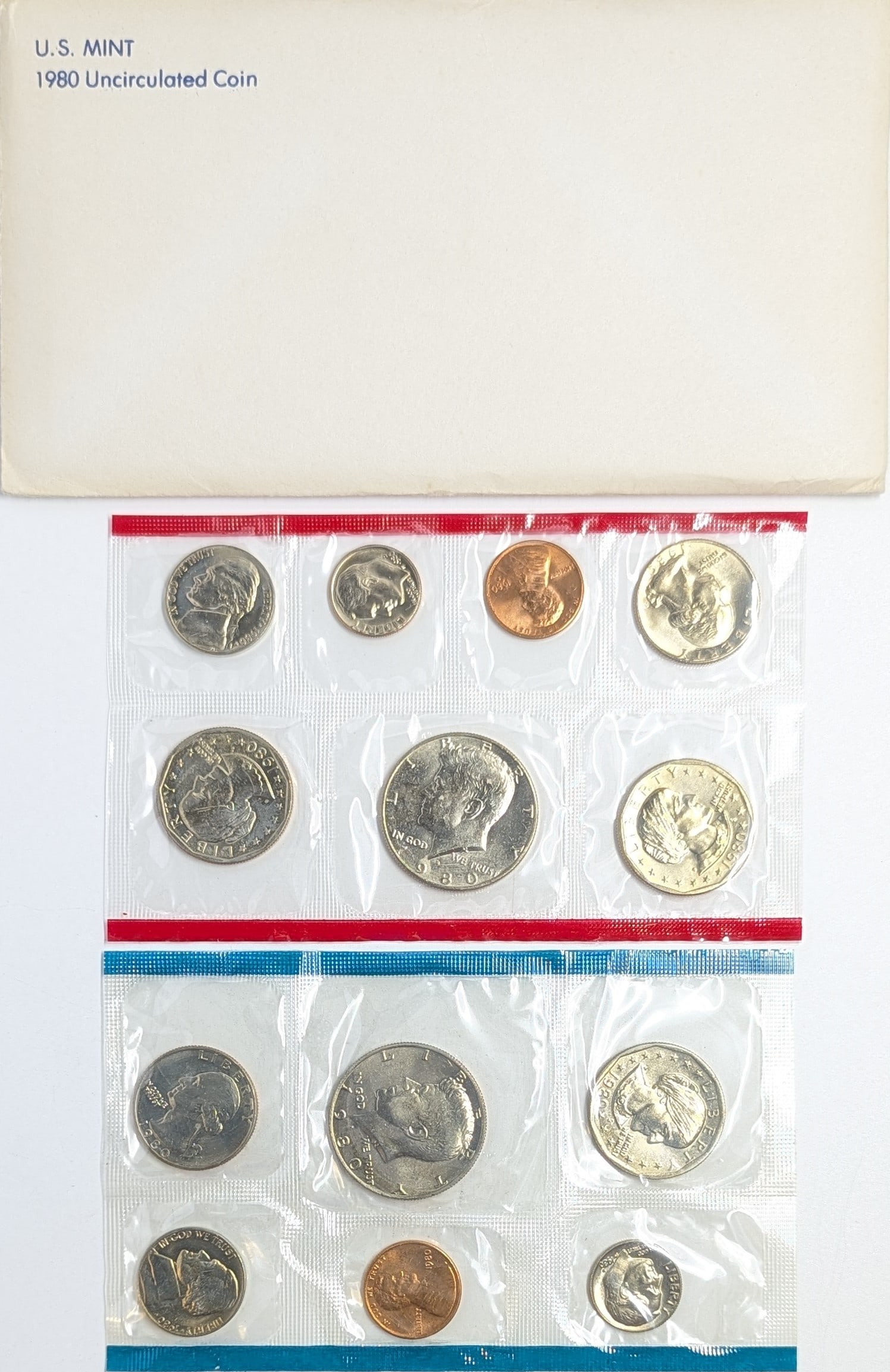 1980 US Mint Uncirculated Coin Set (1 of 2)