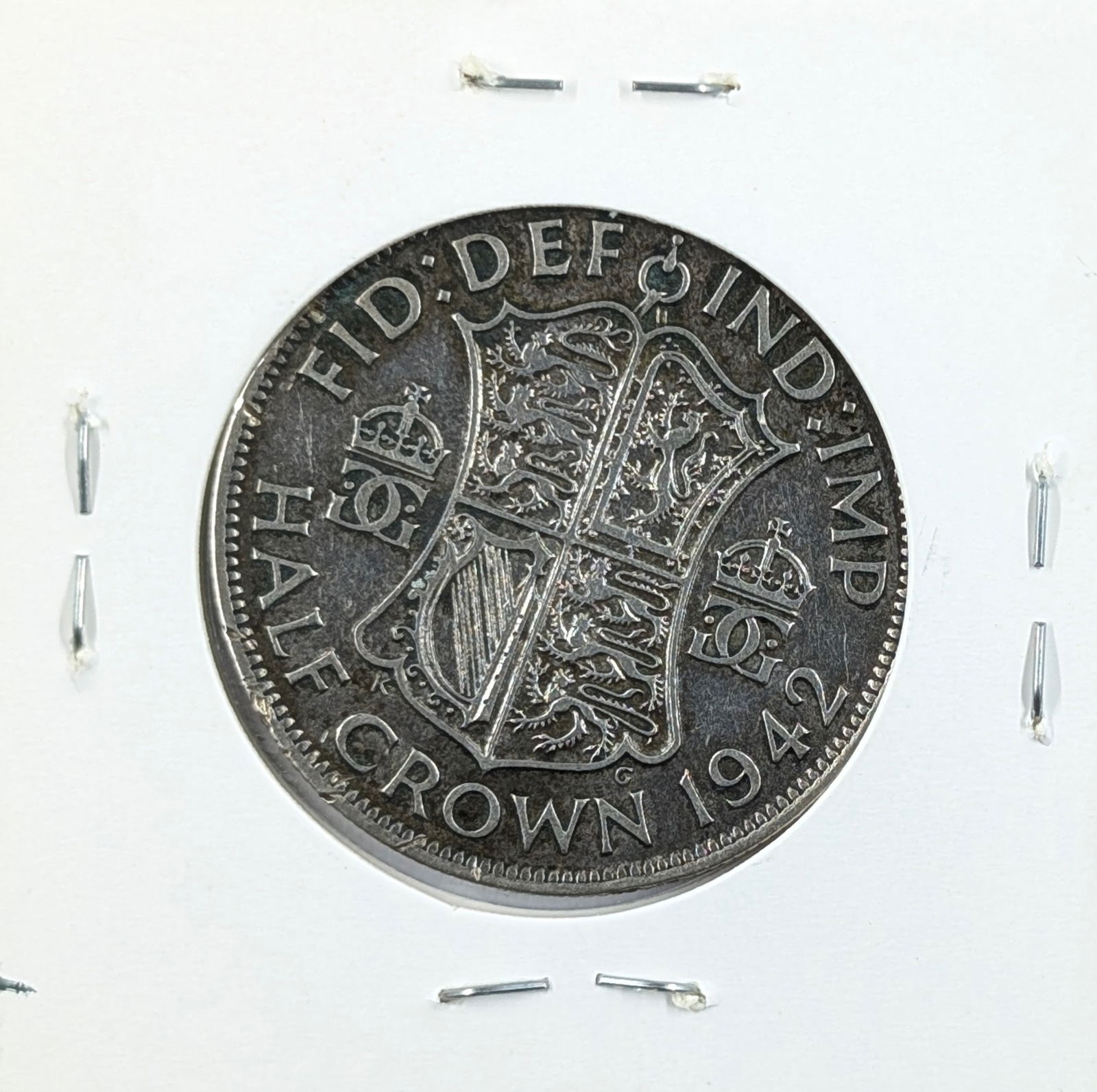 1942 Silver Great Britain 1/2 Crown - VF - 2