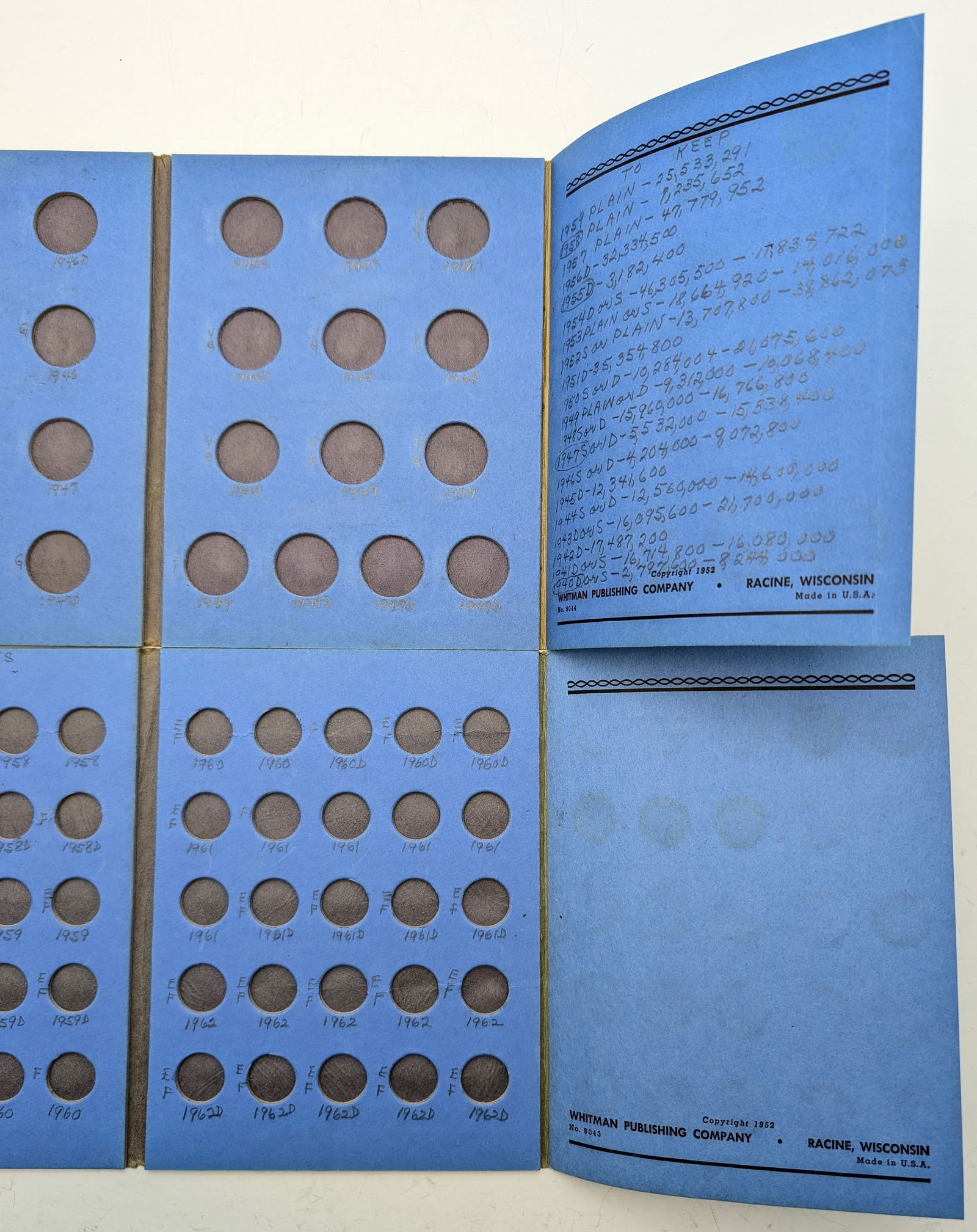 Lot of 2 Empty Coin Books - Quarters & Dimes - 3