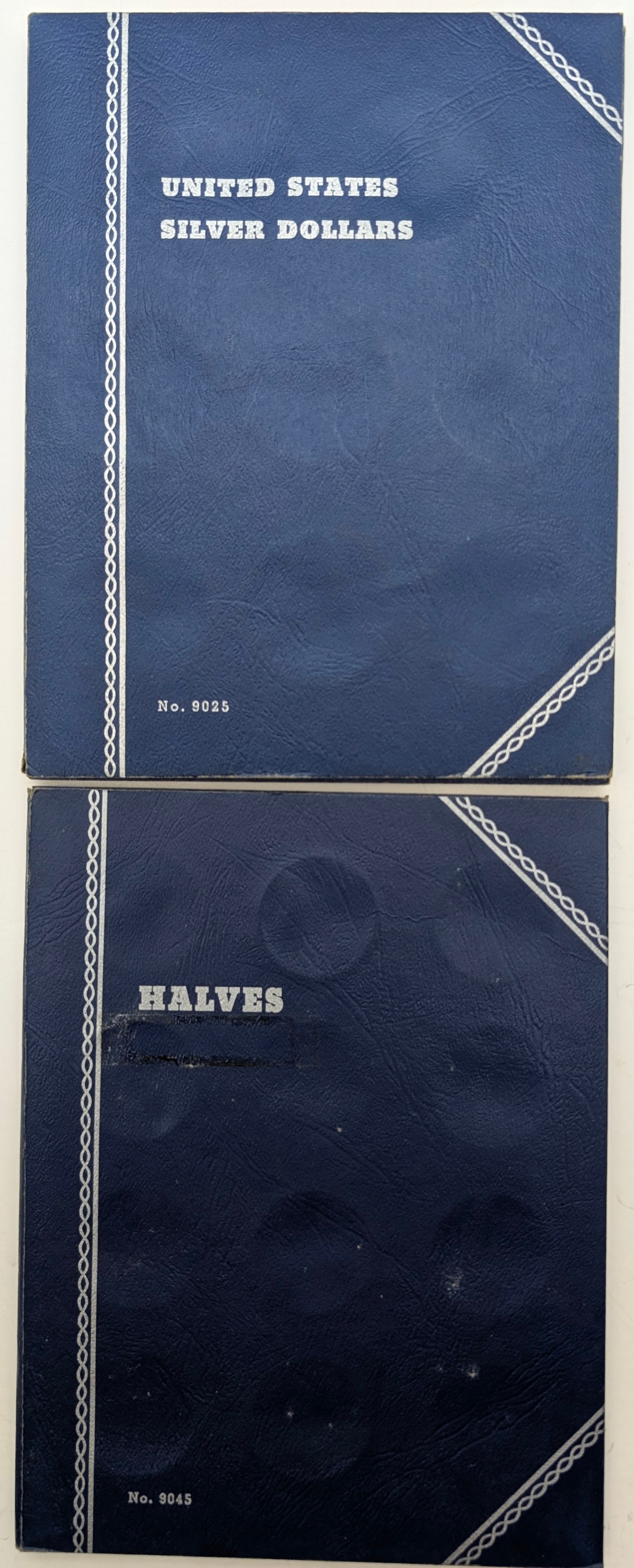 Lot of 2 Empty Coin Books - Silver Dollars & Halves - 4