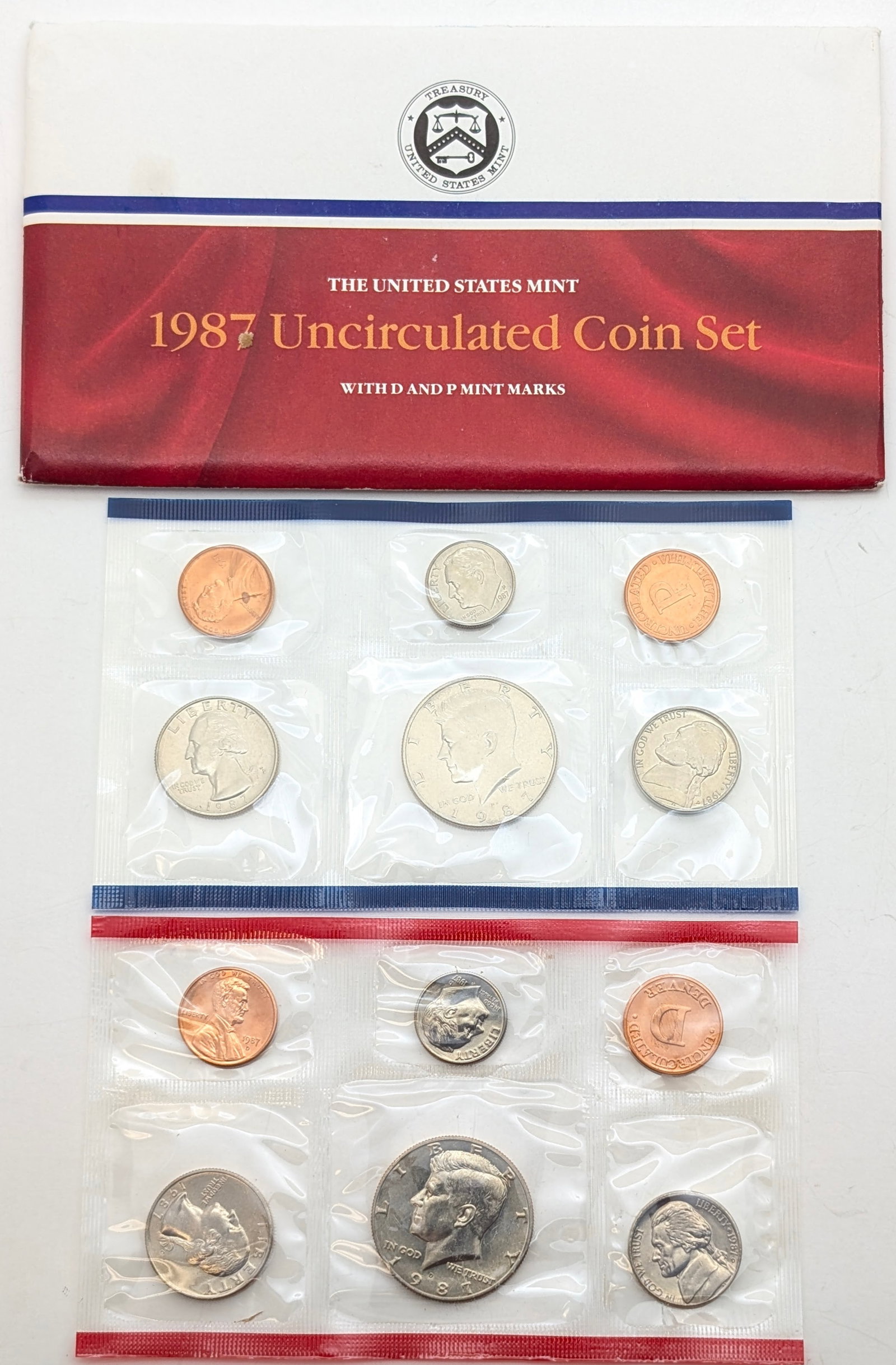 1987 US Mint Uncirculated Coin Set (1 of 2)